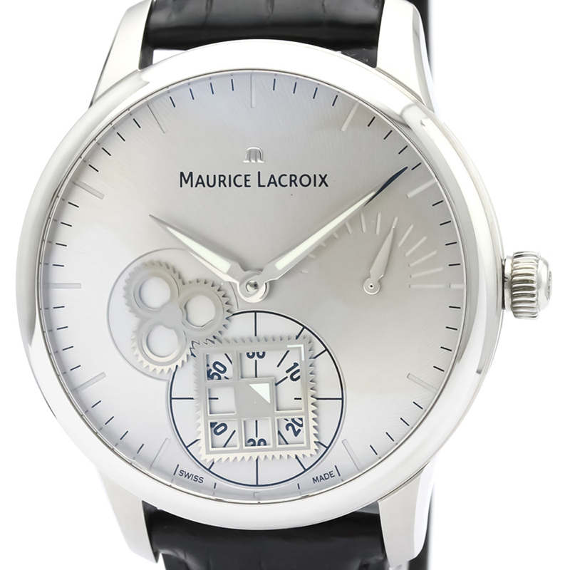 Maurice Lacroix Silver Stainless Steel MP7158 Men's Wristwatch 43 MM