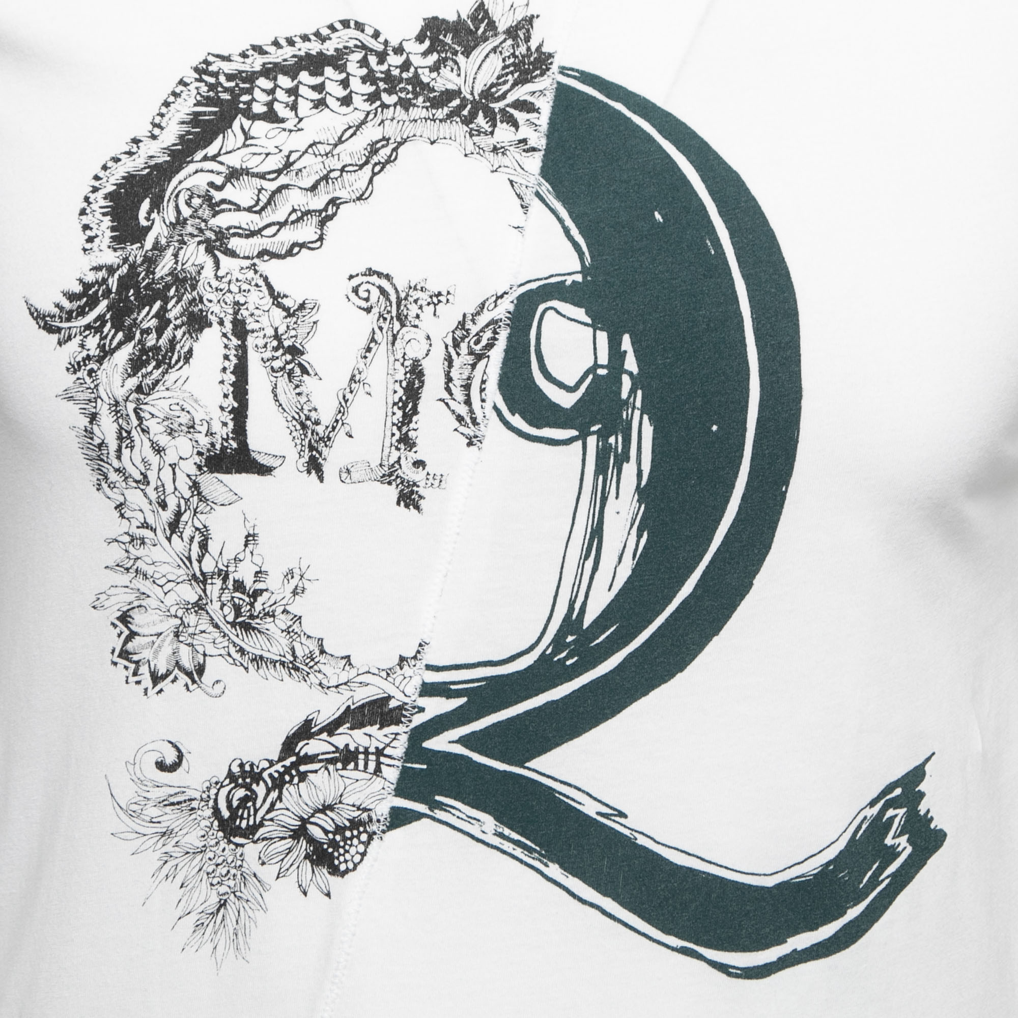 McQ By Alexander McQueen White Logo Print Cotton Crew Neck T-Shirt XS