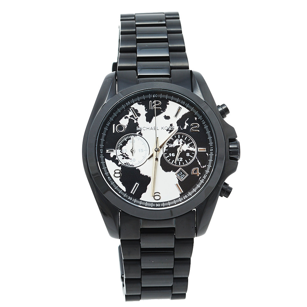 Michael Kors Black PVD Coated Stainless Steel Watch Hunger Stop MK6271 Unisex Wristwatch 40 mm