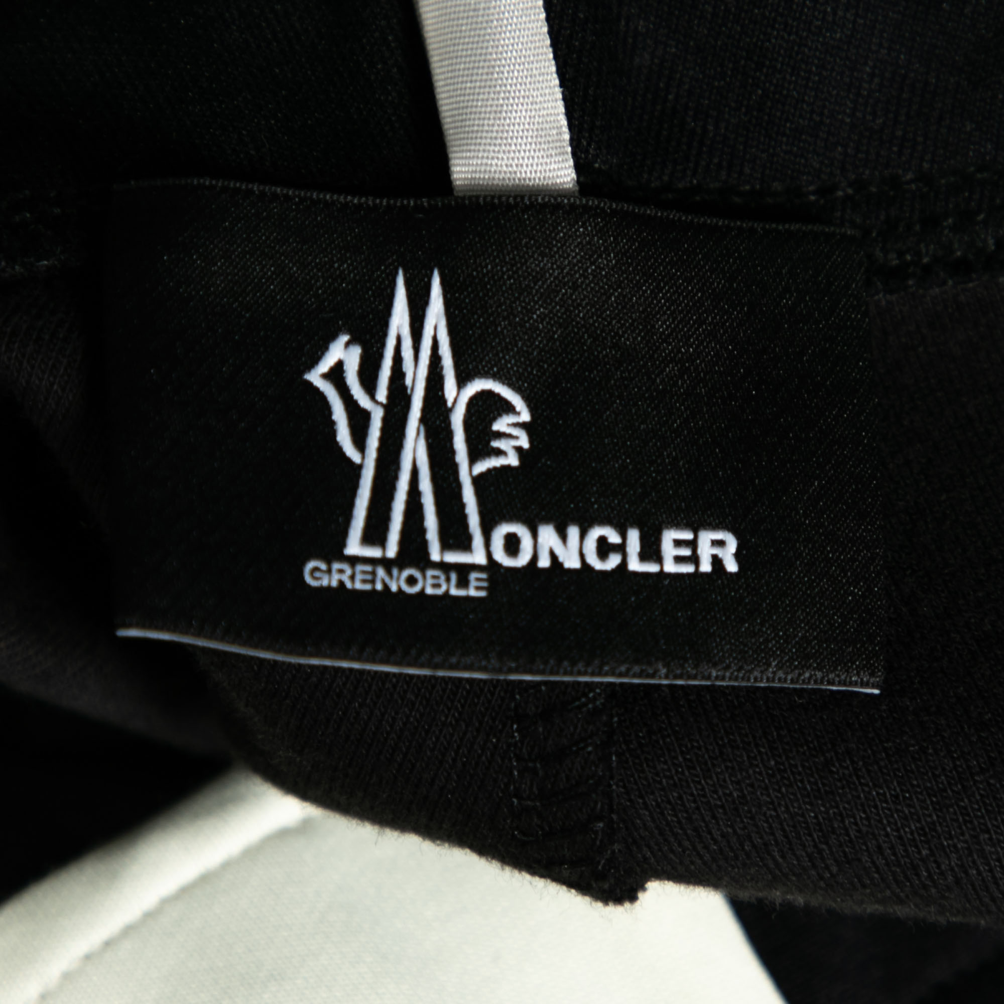Moncler Grenoble Black Jersey Contrast Trimmed Sweatpants S