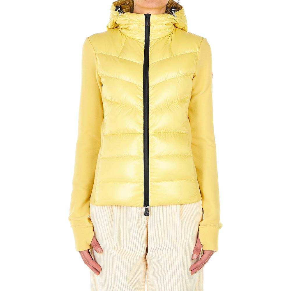 Image of Moncler Beige Fleece Jacket Down Filling Size XS