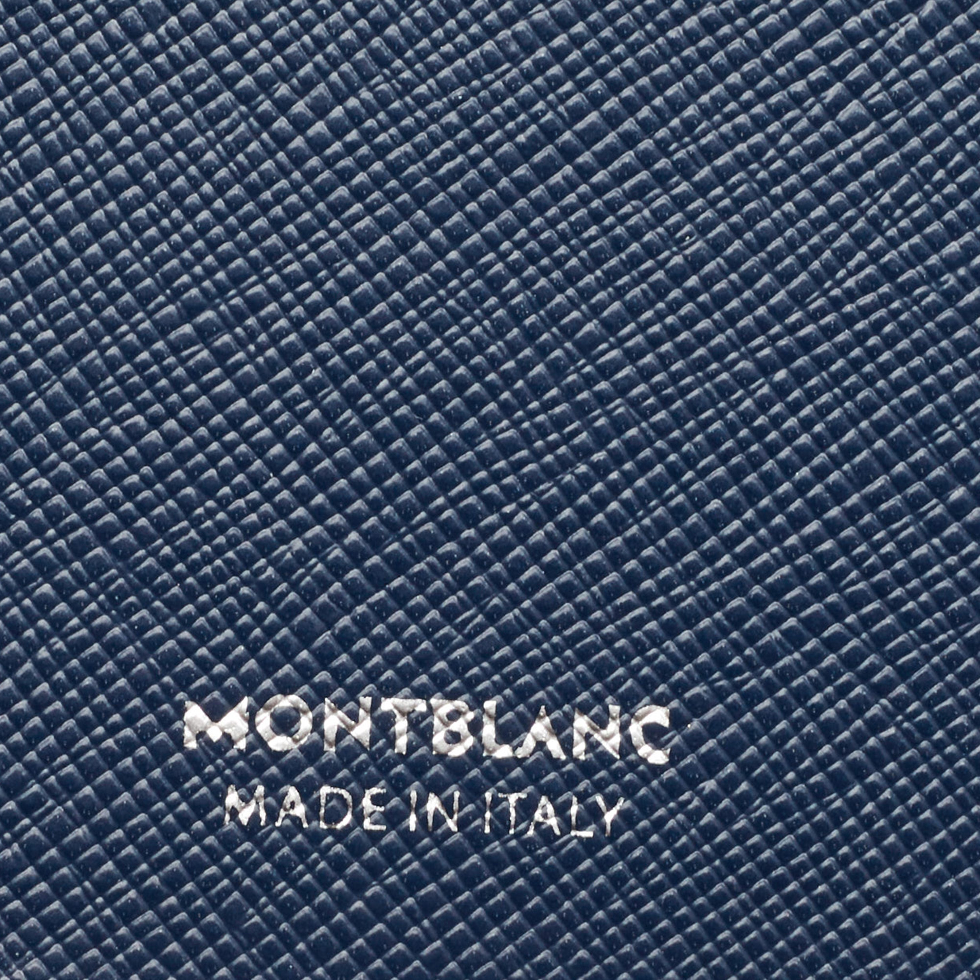 Montblanc Navy Blue Leather Fine Stationery Notebook