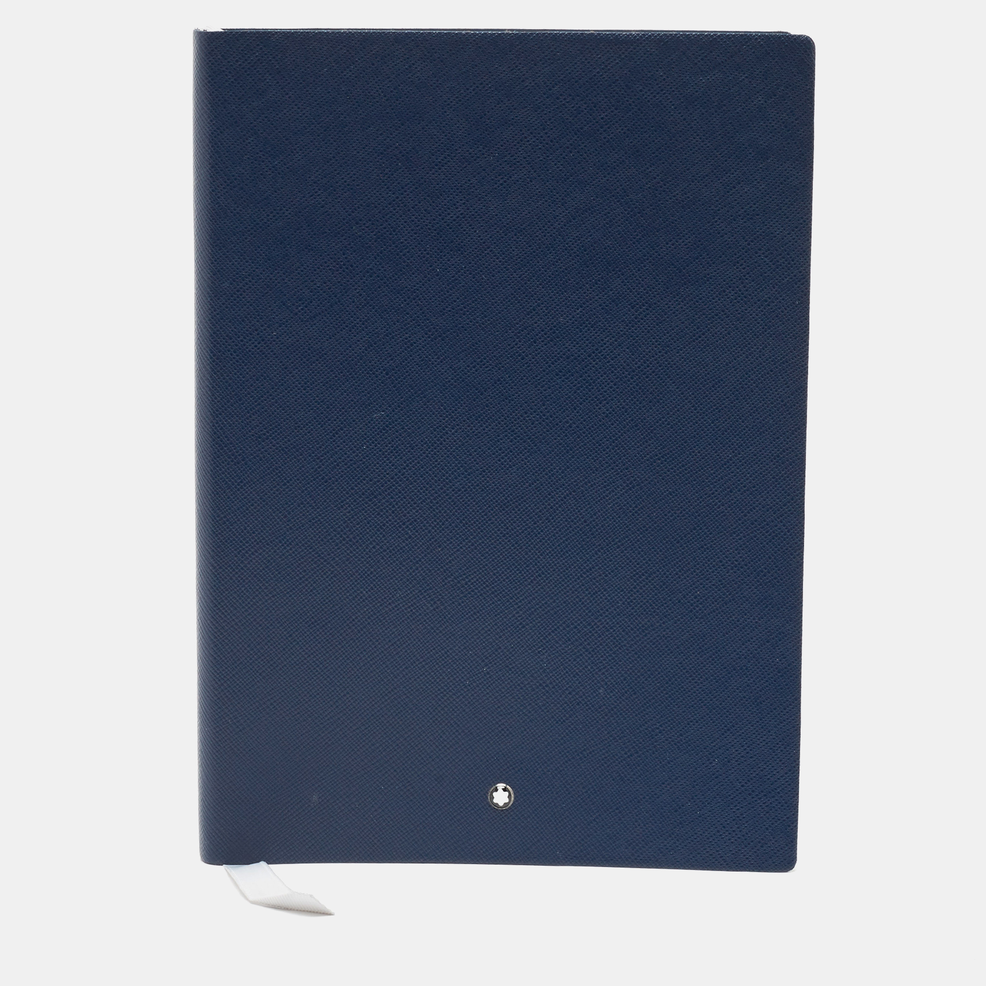 Montblanc navy blue leather fine stationery notebook