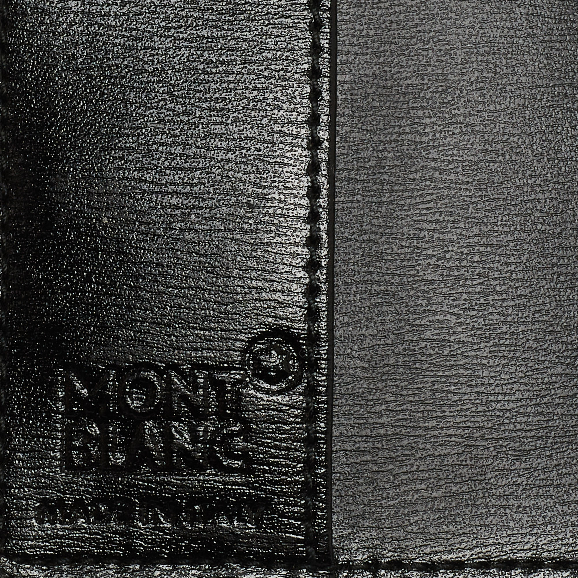 Montblanc Black Fabric And Leather Nightflight Passport Holder