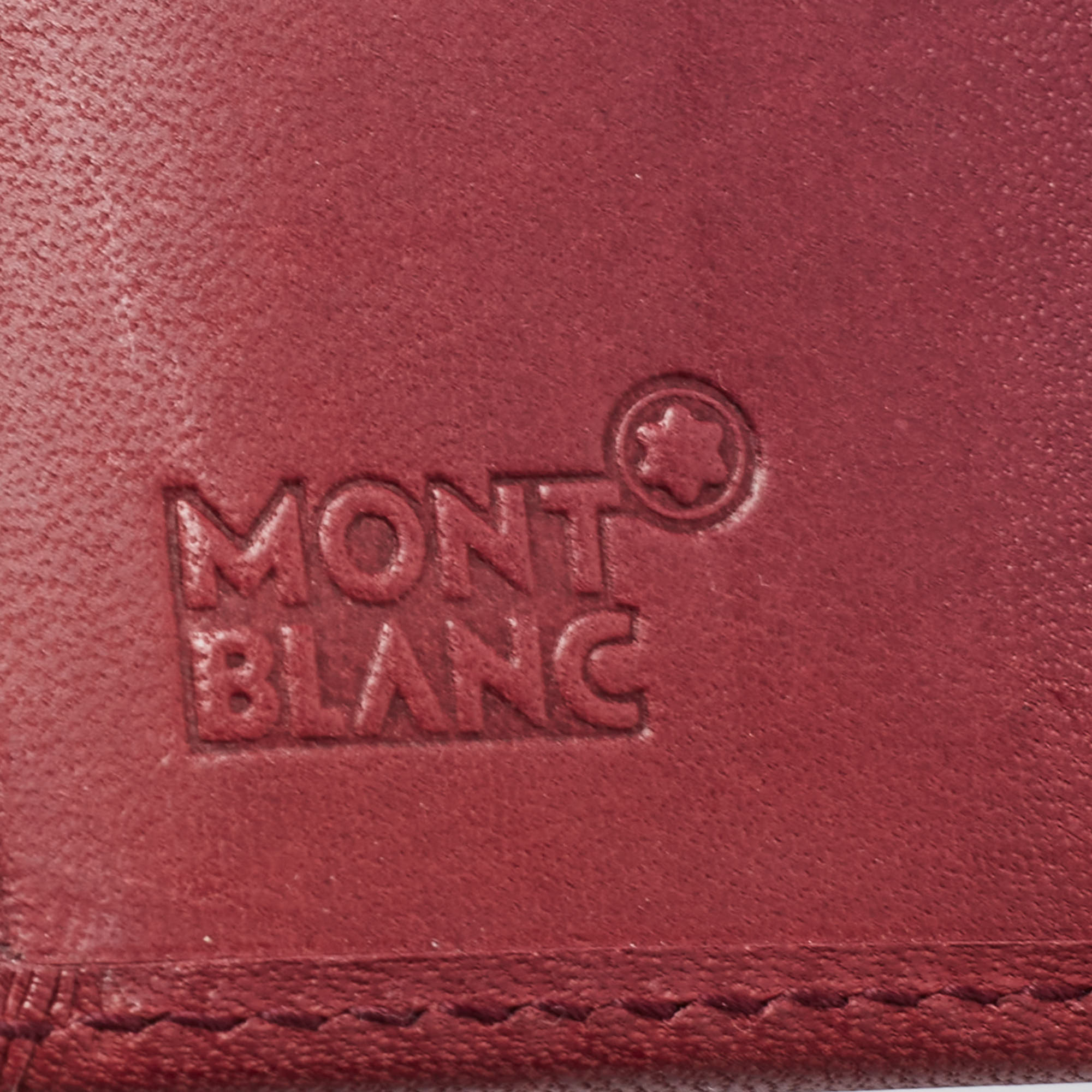 Montblanc Burgundy Leather Meisterstuck Agenda Cover