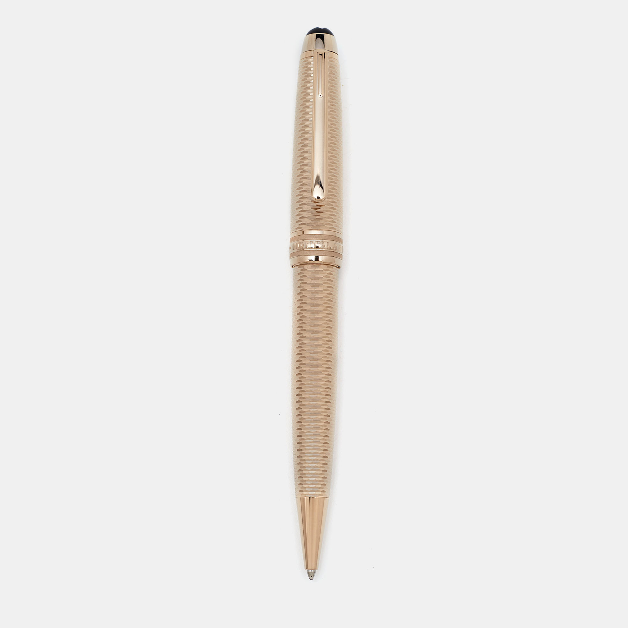 Montblanc Meisterstuck Geometry Solitaire Gold Tone Ballpoint Pen