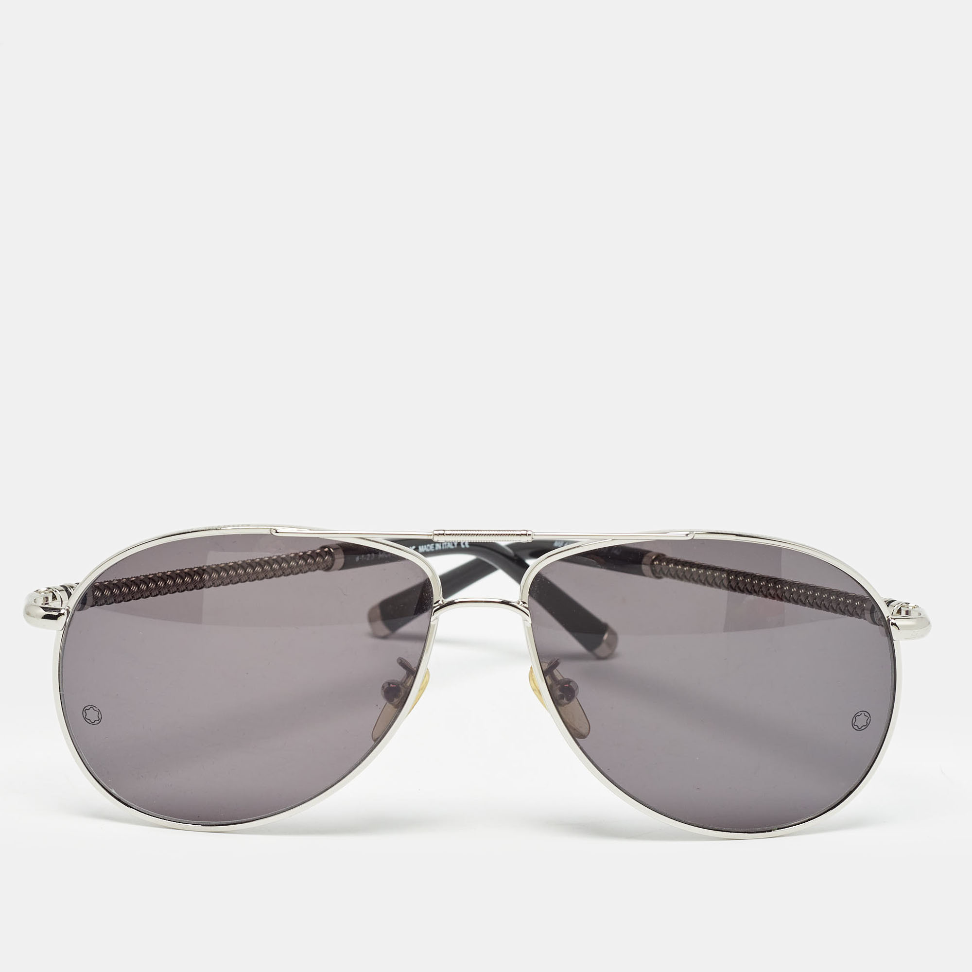 Montblanc black mb425s aviator sunglasses