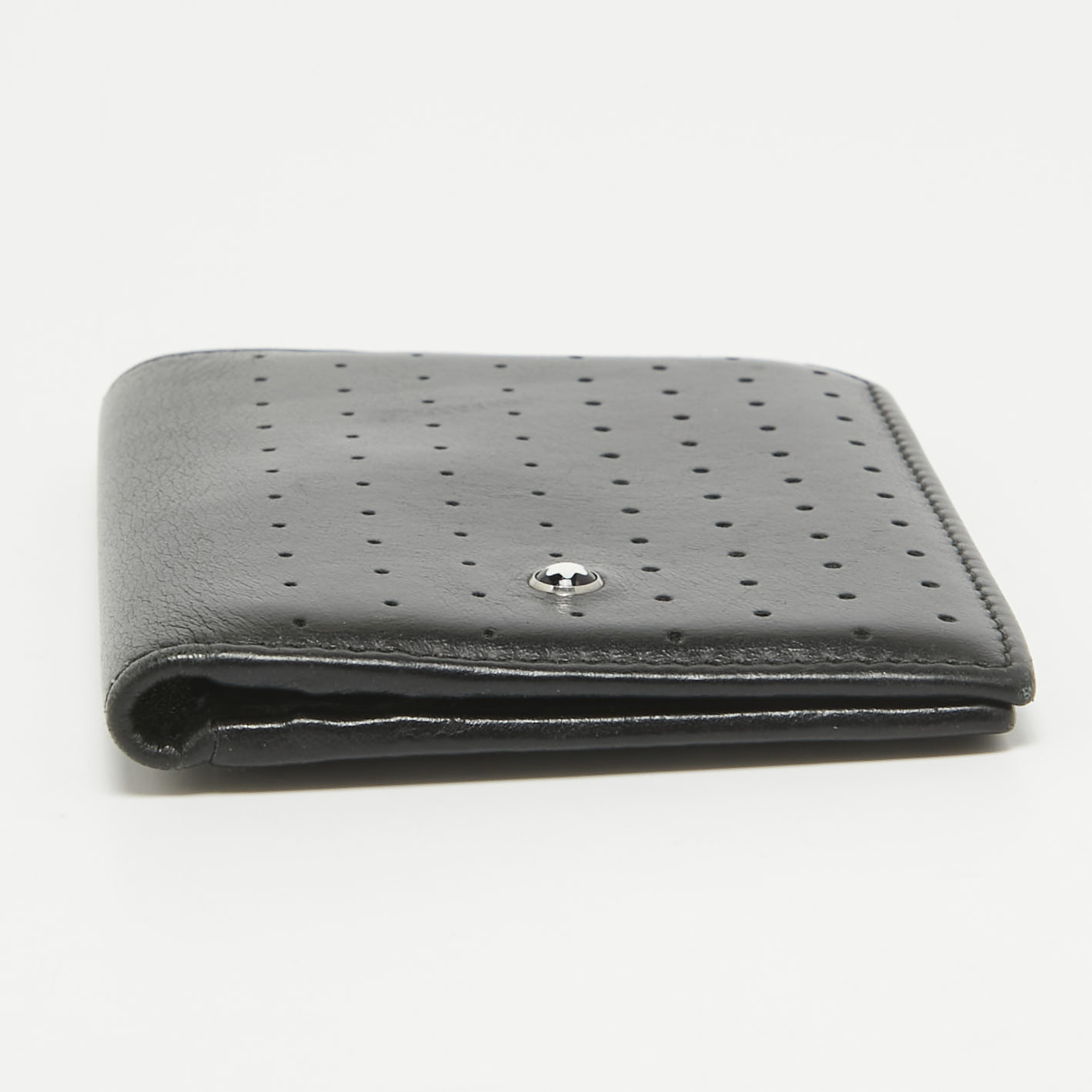 Montblanc Black Perforated Leather Urban Racing Spirit Card Holder