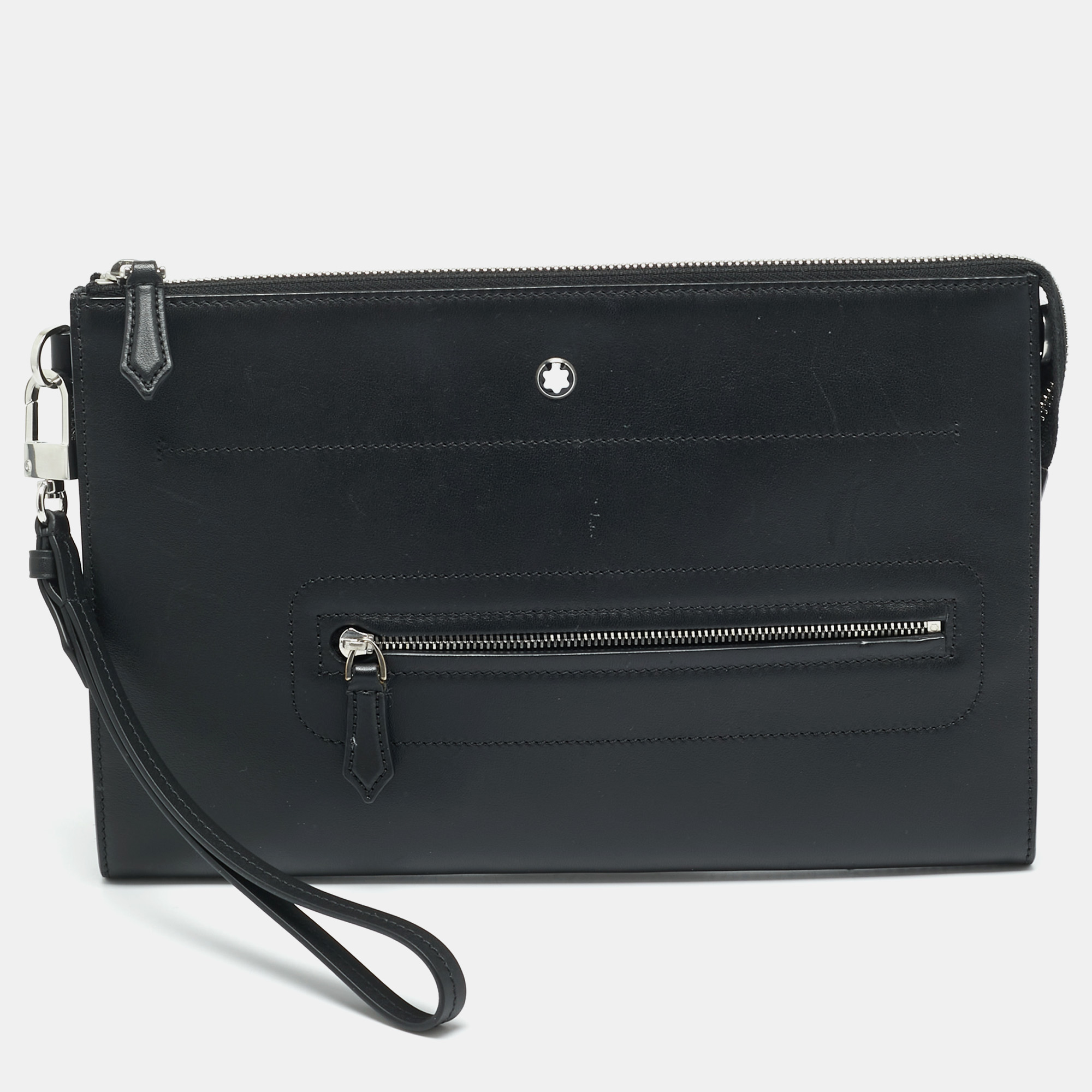 Montblanc Meisterstuck Selection Black Leather Wristlet Pouch
Montblanc Meisterstuck Selection Black Leather Wristlet Pouch