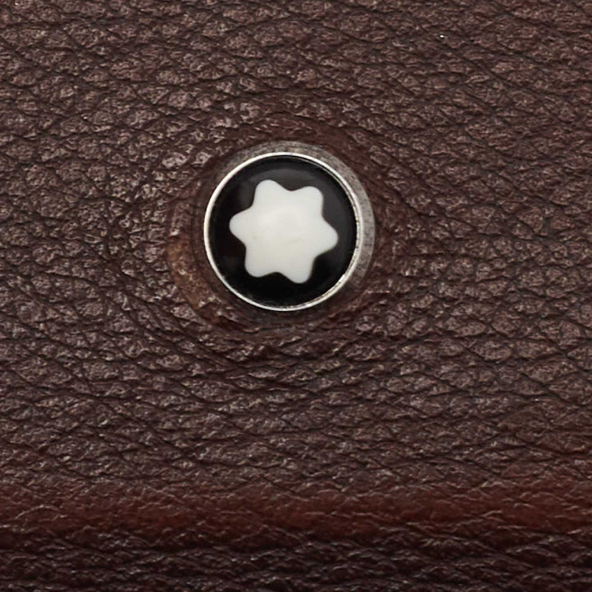 Montblanc Dark Brown Leather Meisterstuck 6CC Card Holder