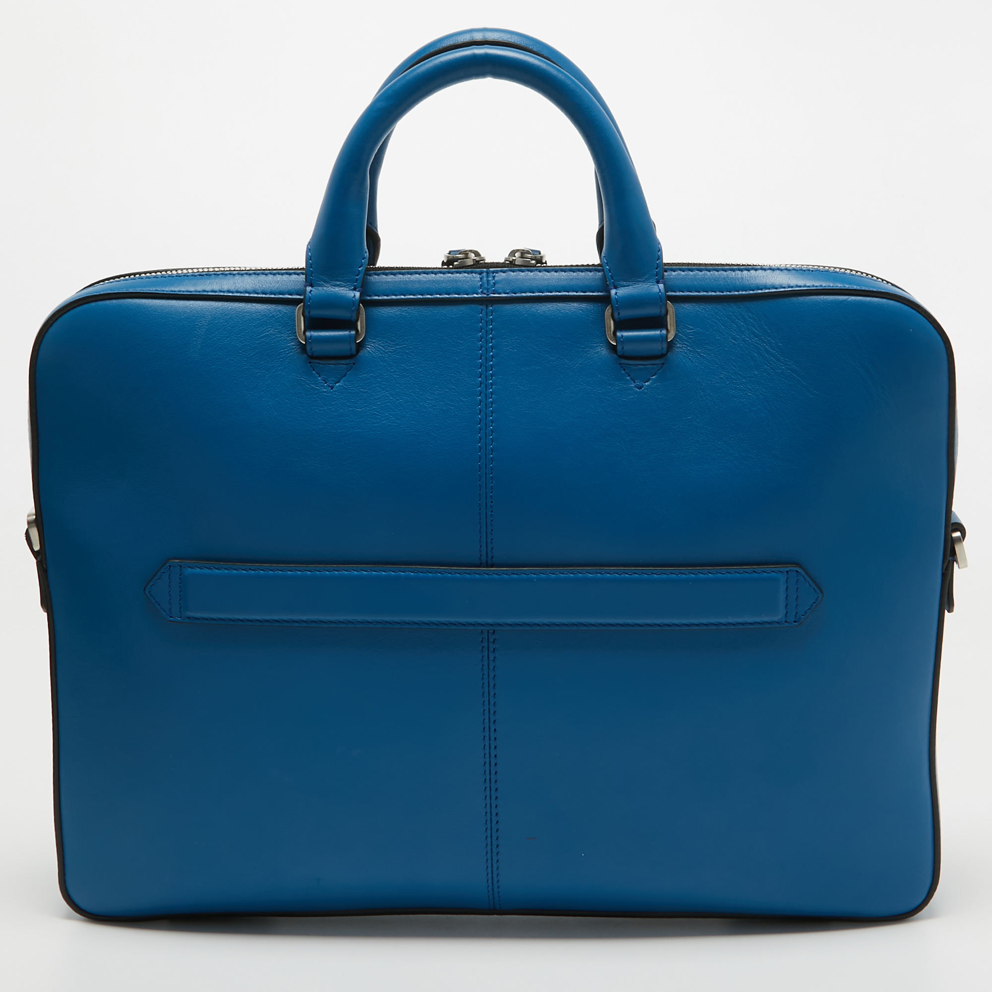 Montblanc Blue Leather Meisterstuck Ultra-Slim Urban Document Case