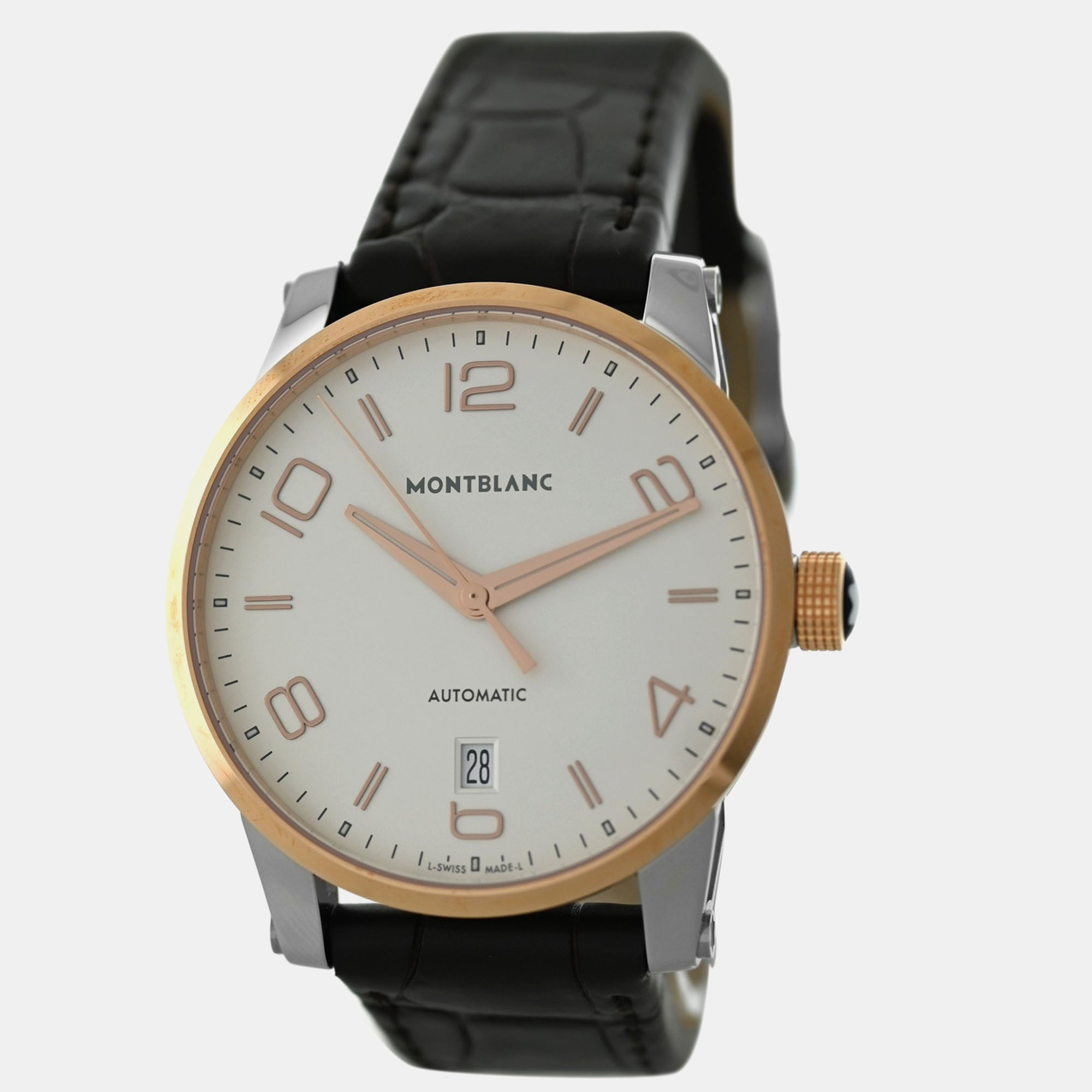 Montblanc Timewalker 110330 Automatic White 18k Rose Gold Stainless Steel Men's Wristwatch 39 mm
Montblanc Timewalker 110330 Automatic White 18k Rose Gold Stainless Steel Men's Wristwatch 39 mm