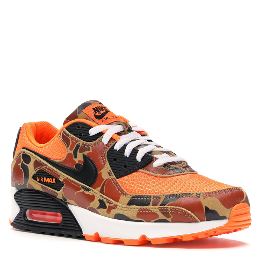 Image of Nike Airmax  Duck Camo Orange Sneakers Size