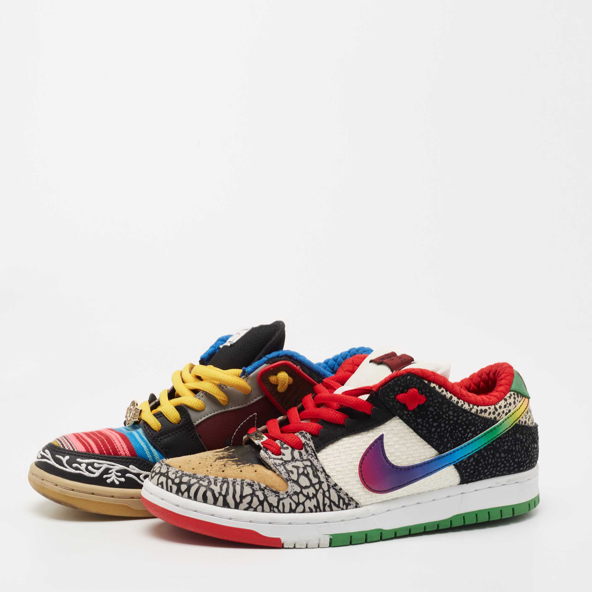 

Nike SB Dunk Multicolor Leather Low Top What The Paul Sneakers Size