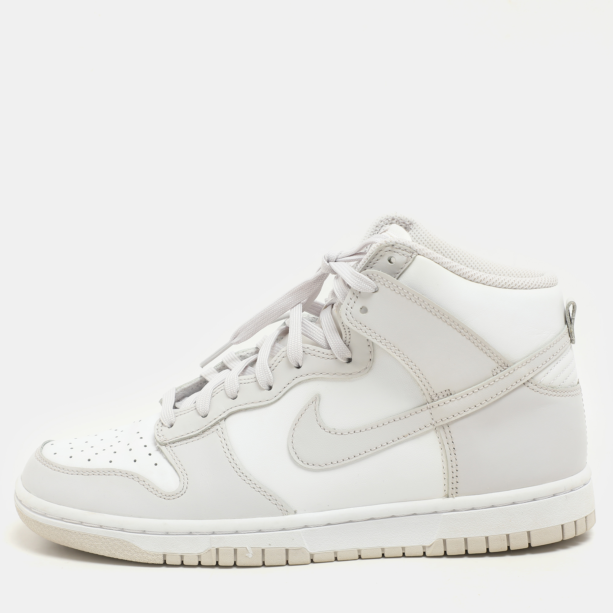 Vast Grey Leather Dunk Retro High Sneakers Size 42 - Nike - Modalova