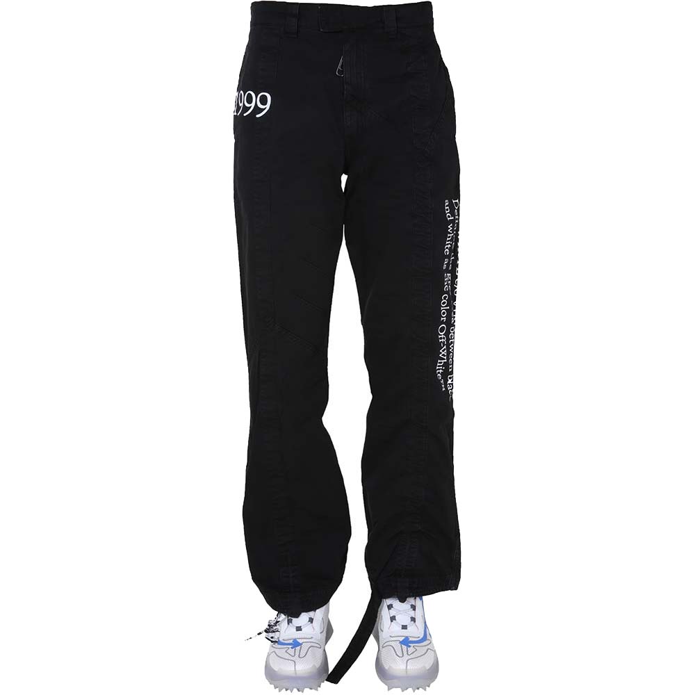 Image of Off-White Black Contour Cargo Pants Size
