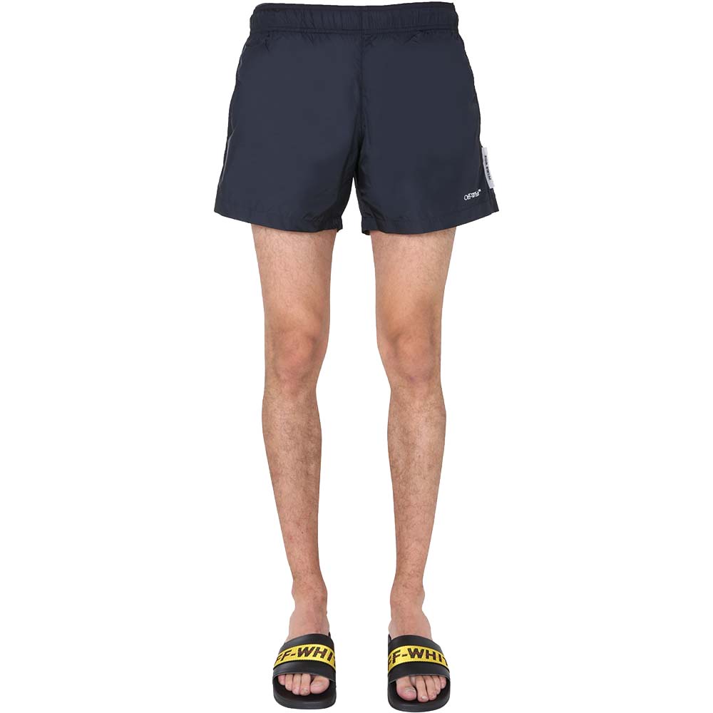 Image of Off-White Black Bermuda Shorts Size M