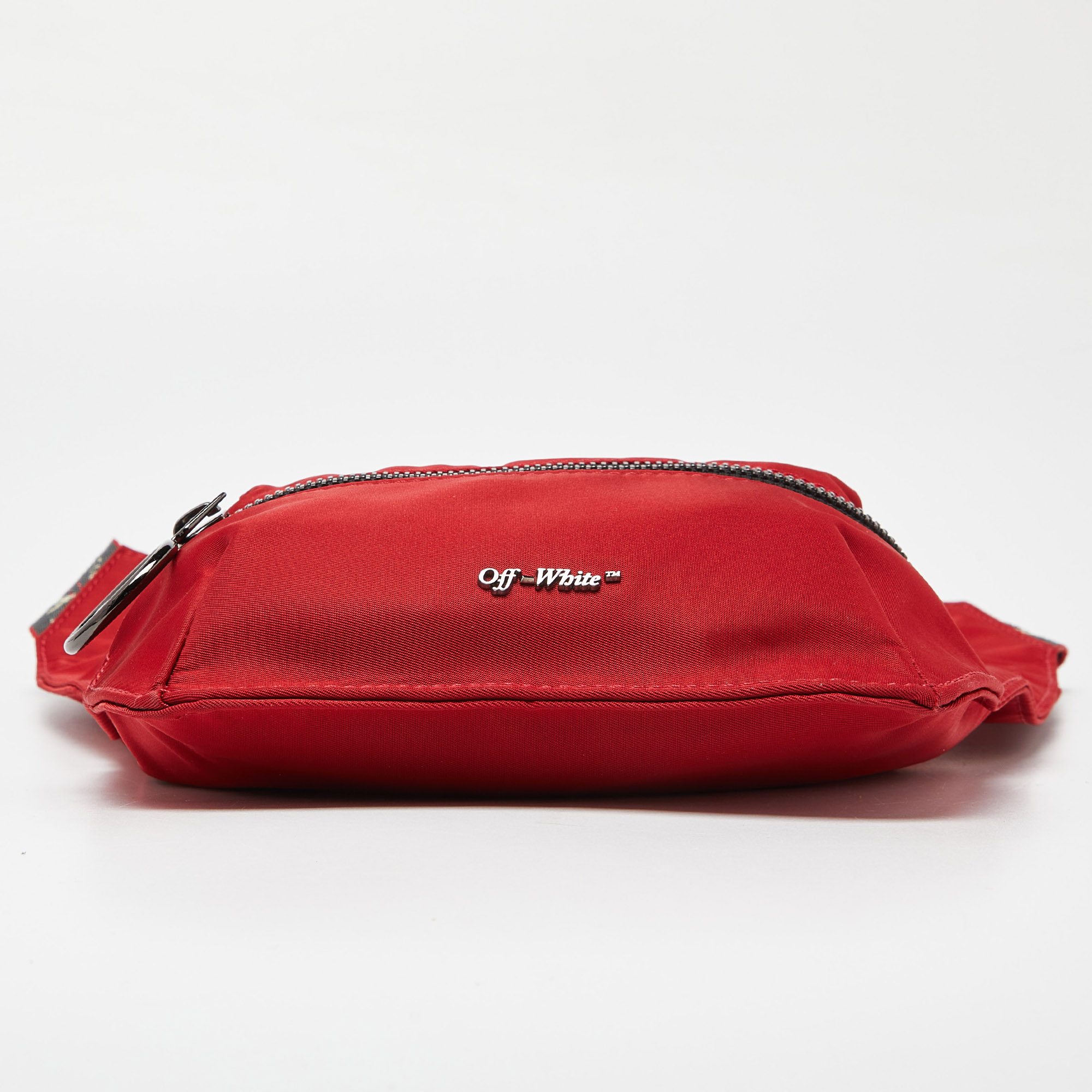 Off-White Red Nylon Messenger Bag