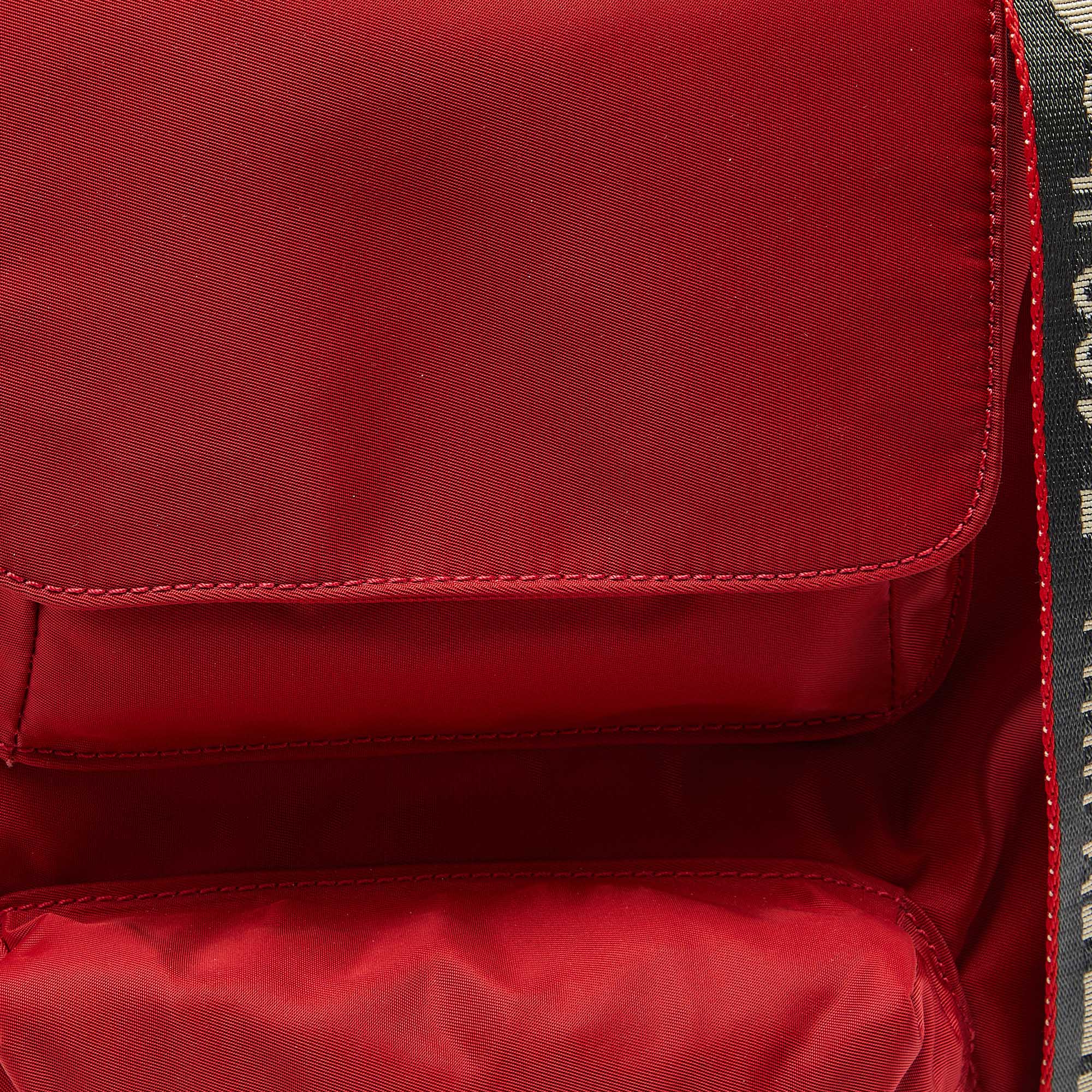 Off-White Red Nylon Messenger Bag