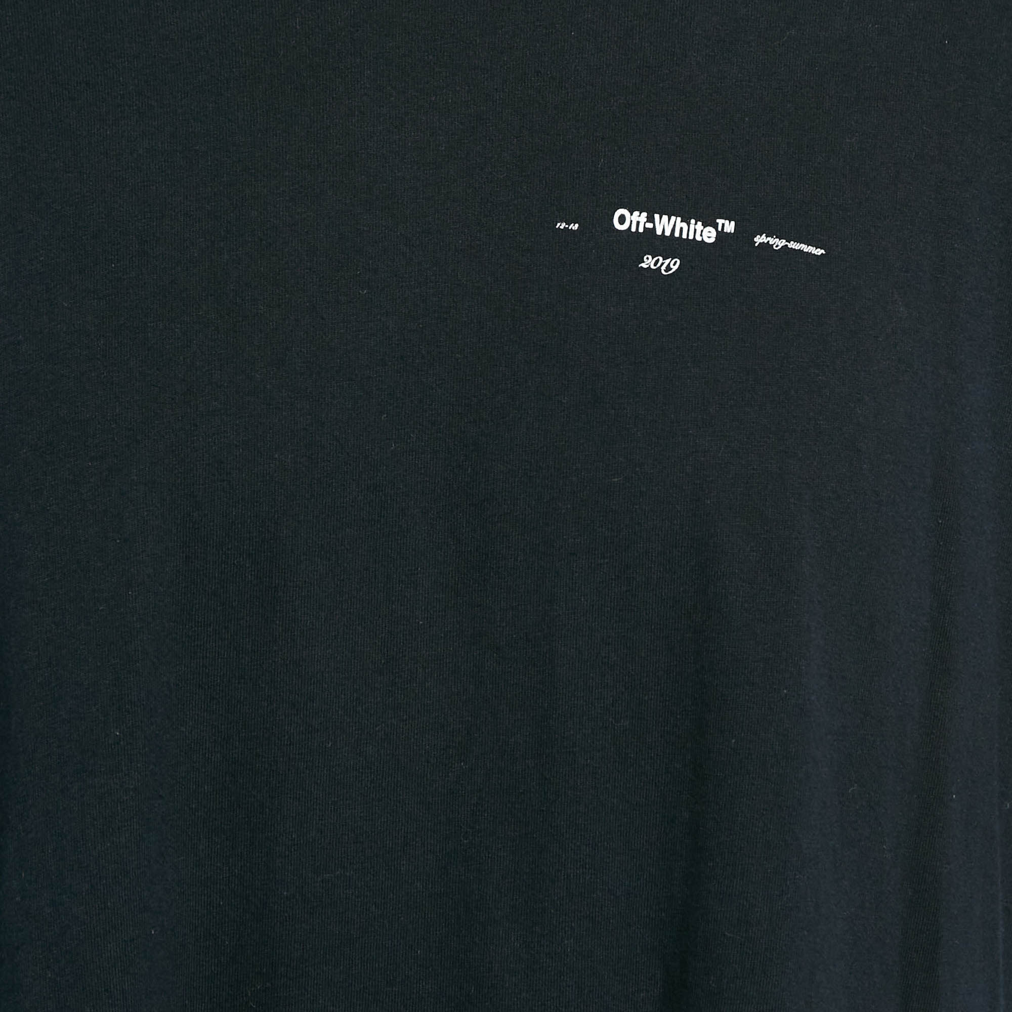 Off-White Black Arrow Print Cotton Oversized T-Shirt M