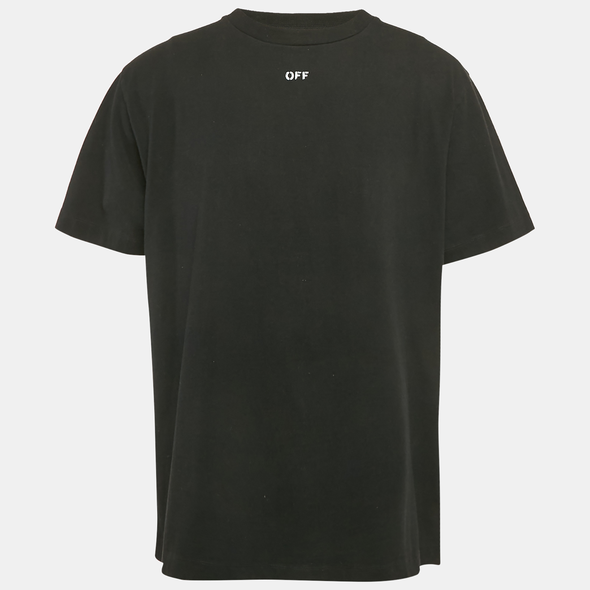 Arrow Print Jersey Crewneck T-Shirt S - Off-White - Modalova