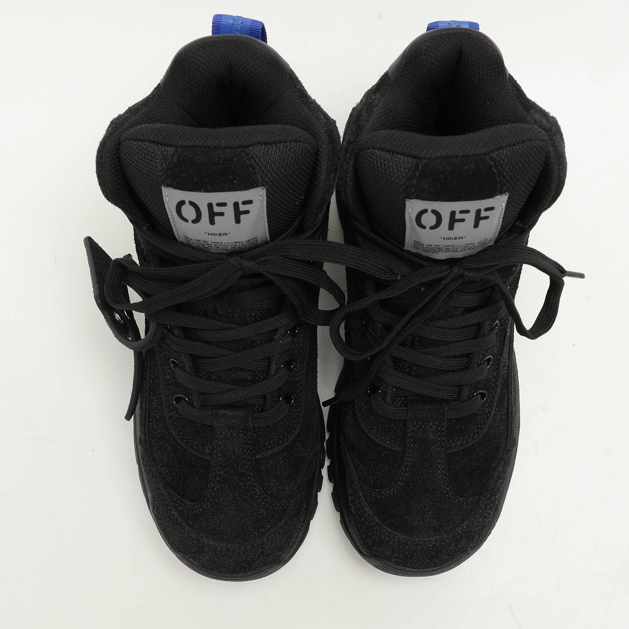 Off-White Black Nylon And Suede Hiker Boots Size 39