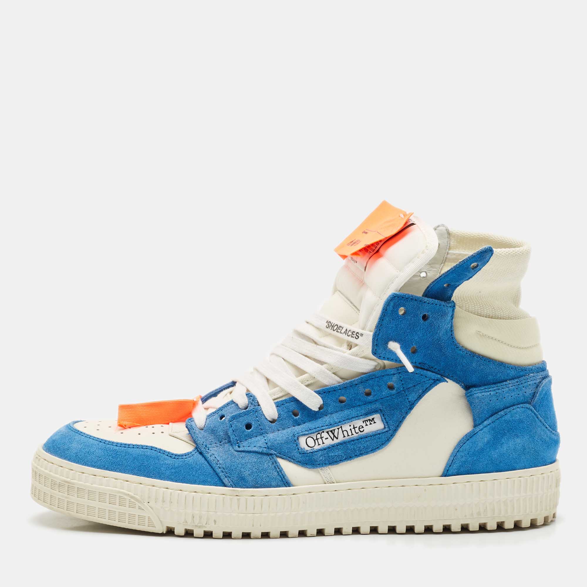 Off-White Blue/White Canvas and Leather 3.0 Off Court High Top Sneakers Size
Off-White Blue/White Canvas and Leather 3.0 Off Court High Top Sneakers Size