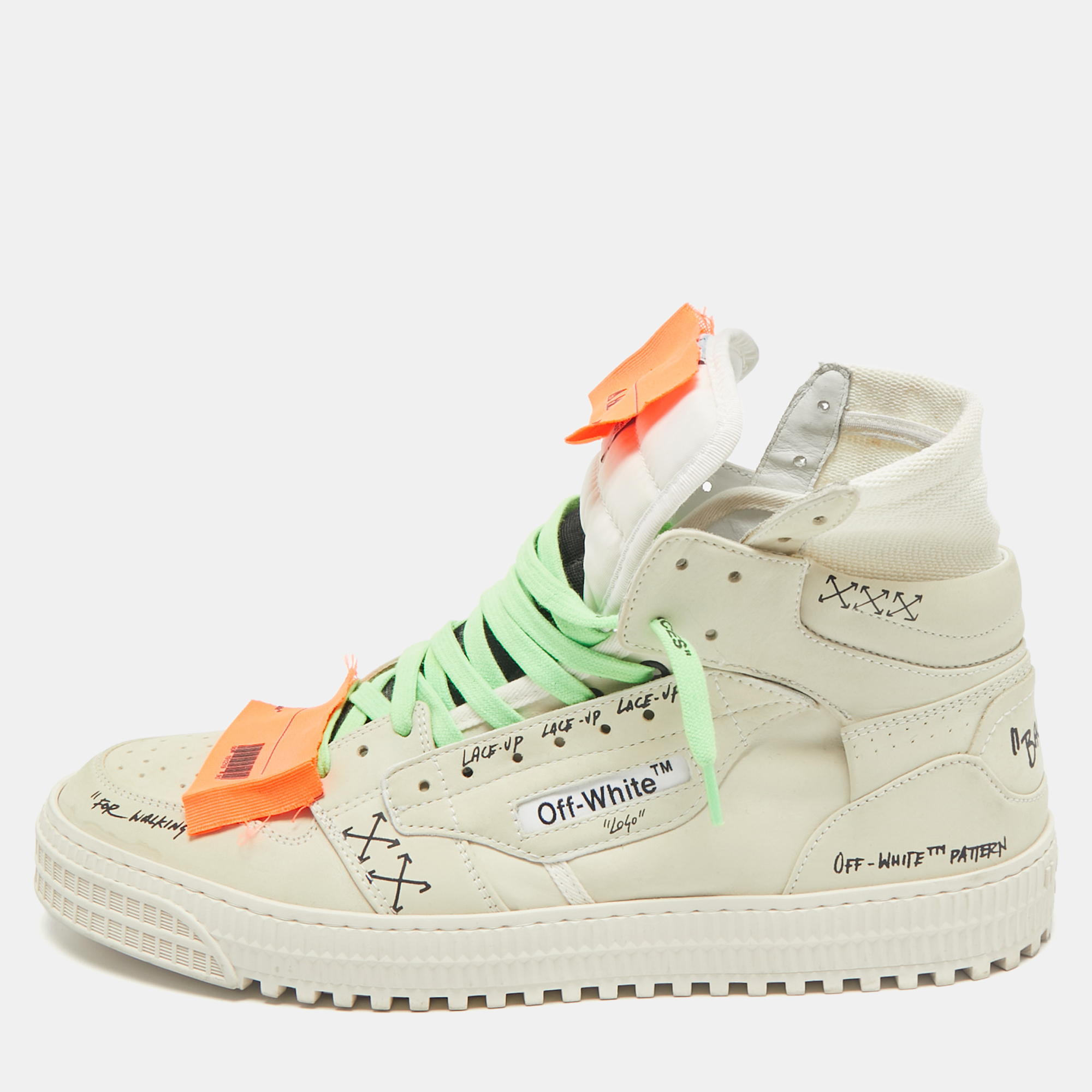 Off-White Cream Nubuck Leather Off-Court 3.0 High Top Sneakers Size
Off-White Cream Nubuck Leather Off-Court 3.0 High Top Sneakers Size