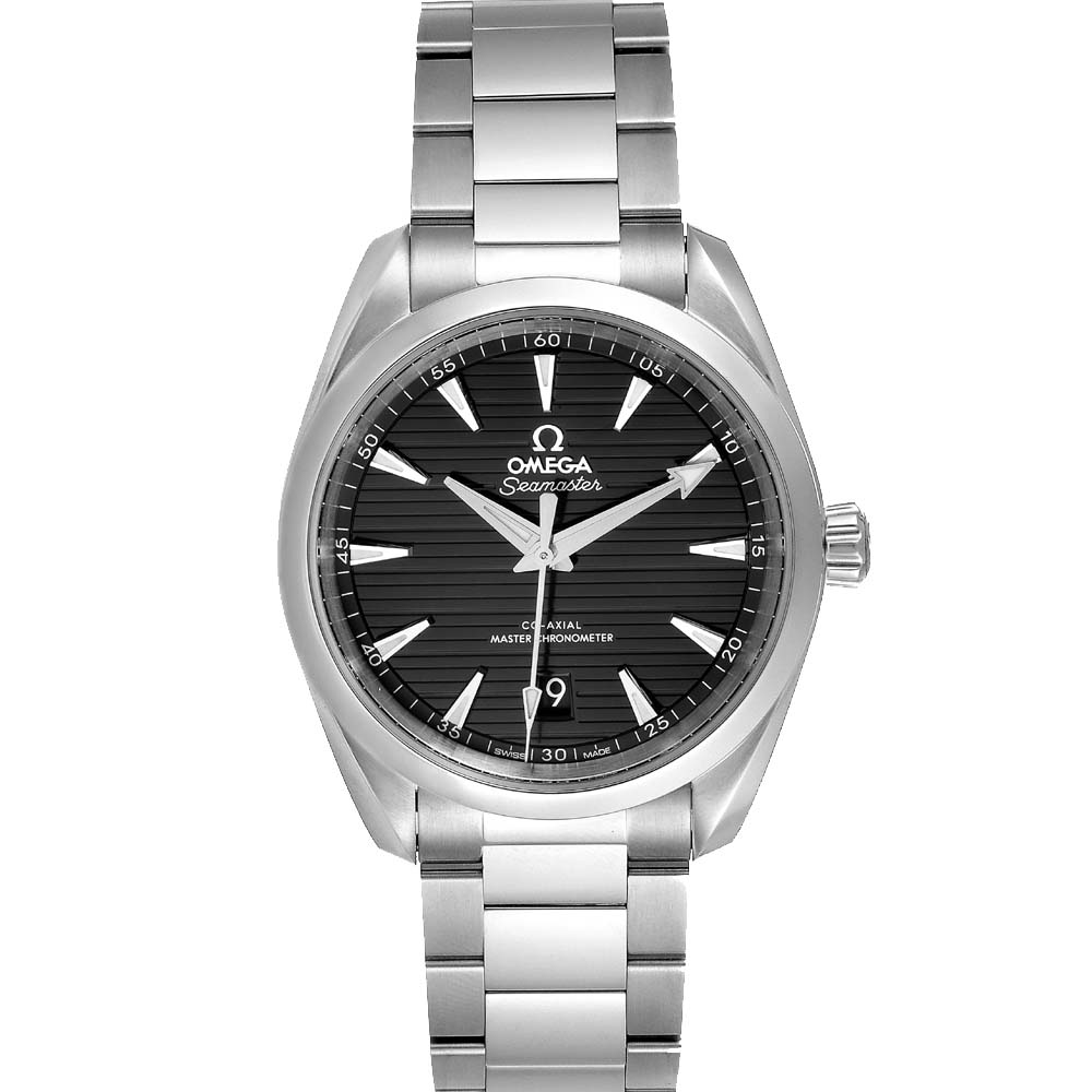 Omega Black Stainless Steel Seamaster Aqua Terra 220.10.38.20.01.001 Men's Wristwatch 38 MM