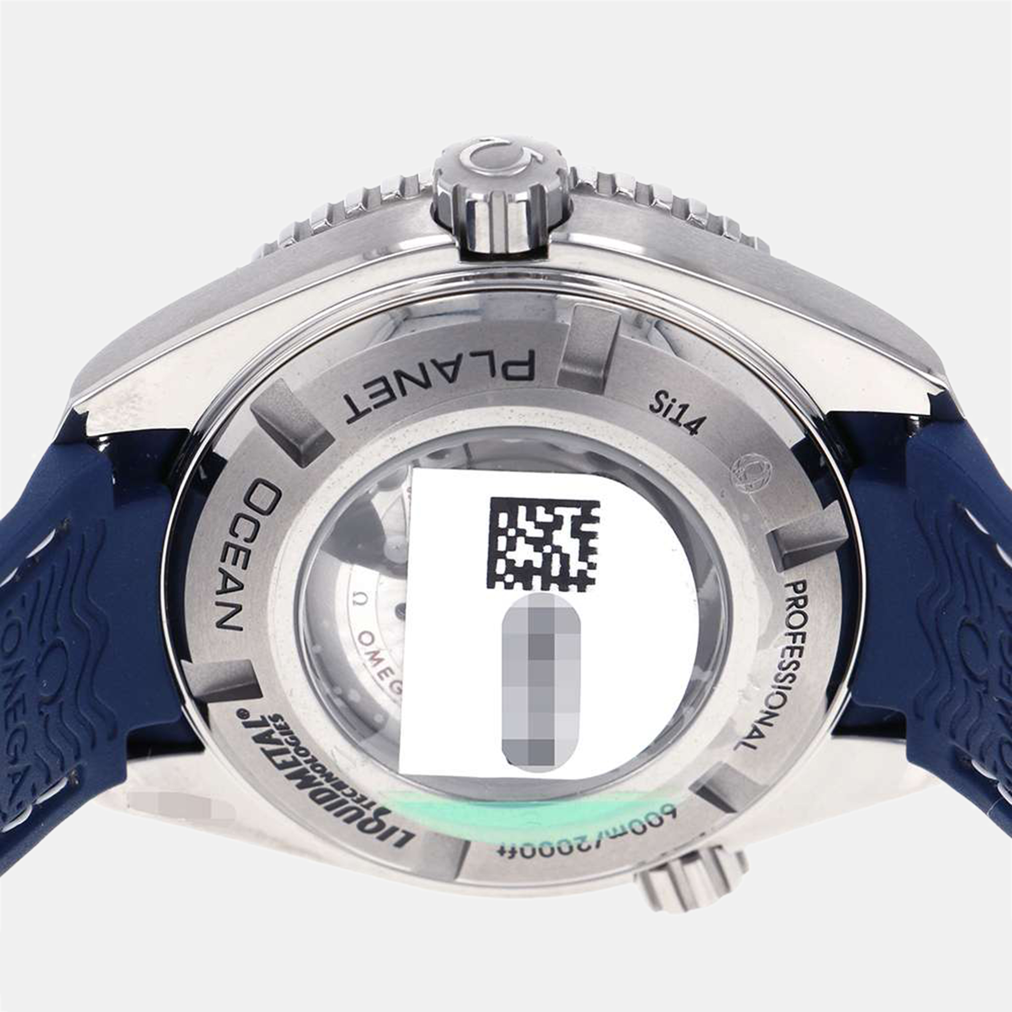 Omega Blue Titanium Seamaster Planet Ocean 232.92.38.20.03.001 Automatic Men's Wristwatch 37.5 Mm