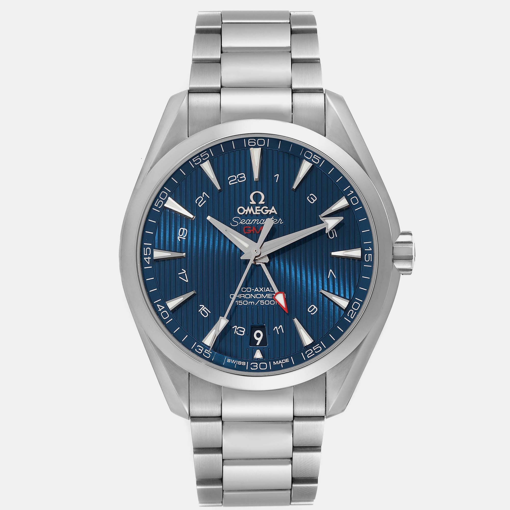 Omega Blue Stainless Steel Seamaster Aqua Terra 231.10.43.22.03.001  Automatic Men's Wristwatch 43 Mm