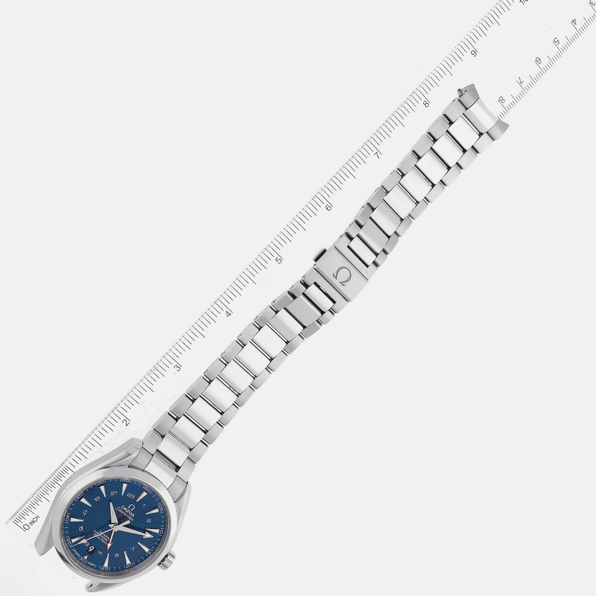 Omega Blue Stainless Steel Seamaster Aqua Terra 231.10.43.22.03.001  Automatic Men's Wristwatch 43 Mm