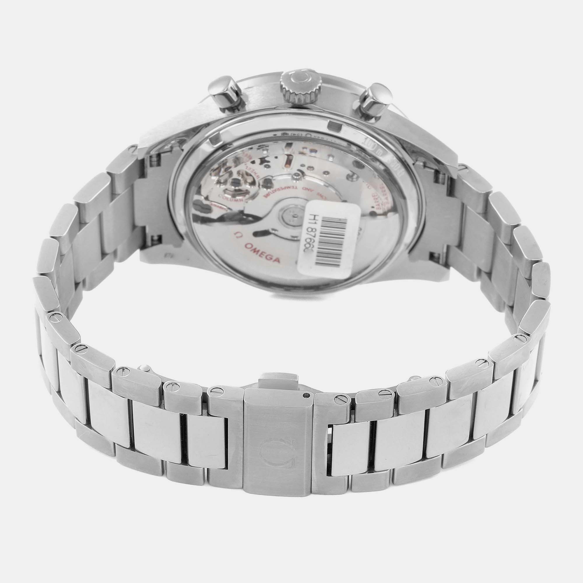 Omega White Titanium Speedmaster 331.90.42.51.04.001 Automatic Men's Wristwatch 41.5 Mm