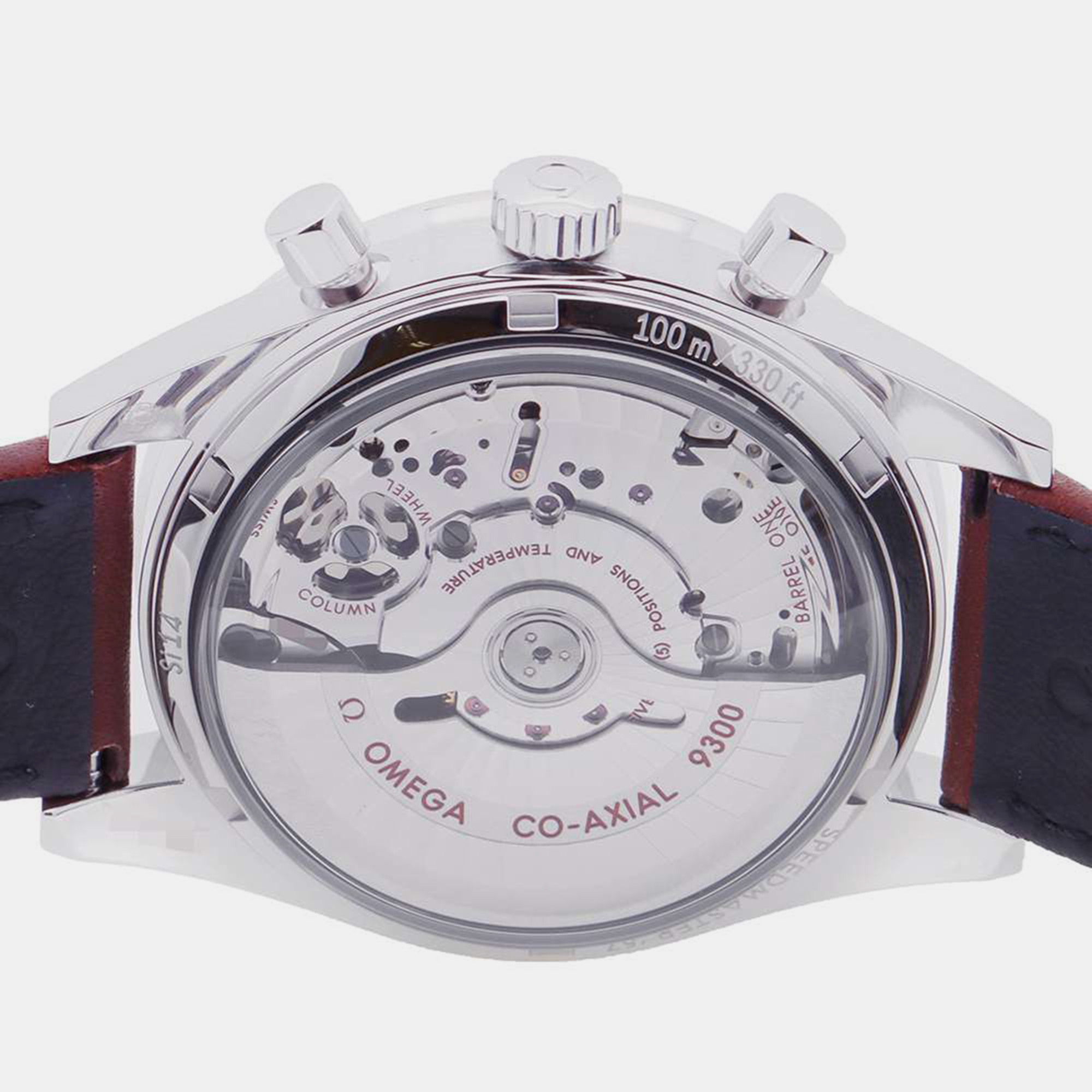 Omega Black Stainless Steel Speedmaster 331.12.42.51.01.001 Automatic Men's Wristwatch 41.5 Mm