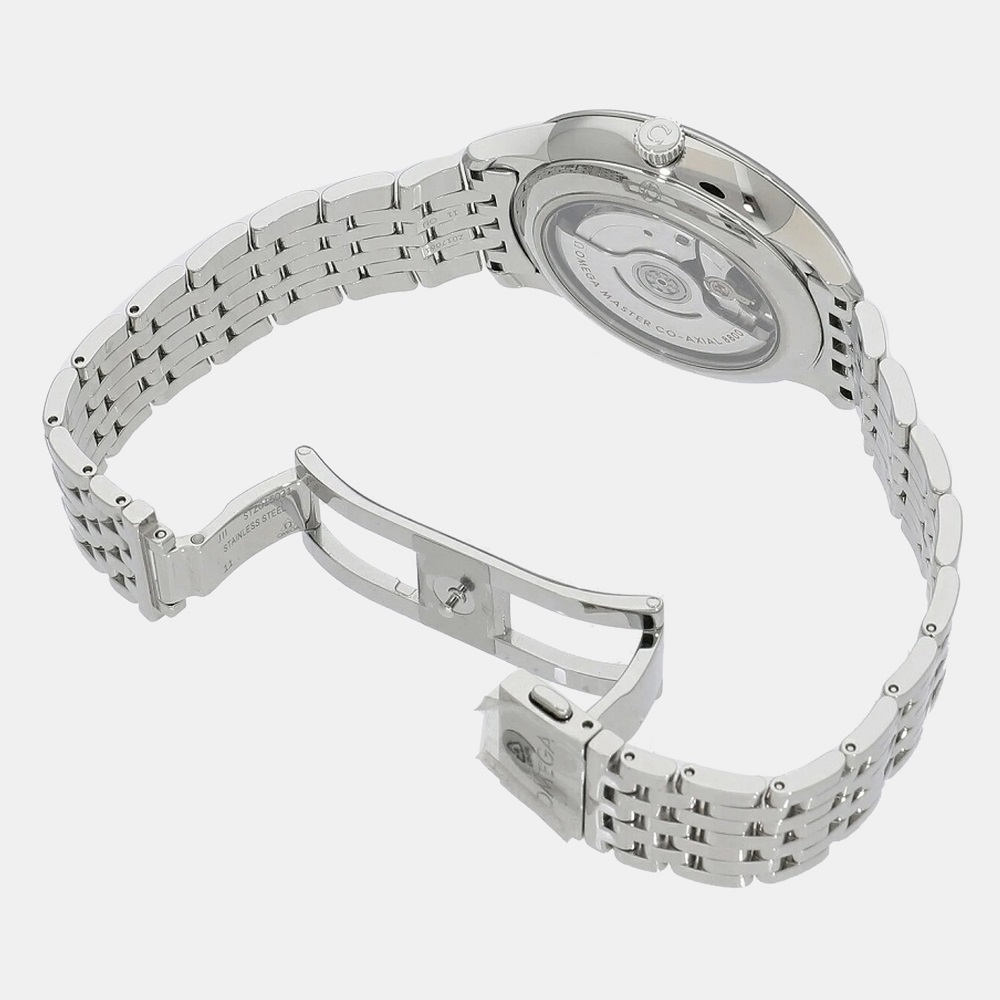 Omega Green Stainless Steel De Ville Prestige 434.10.40.20.10.001 Automatic Men's Wristwatch 40 Mm