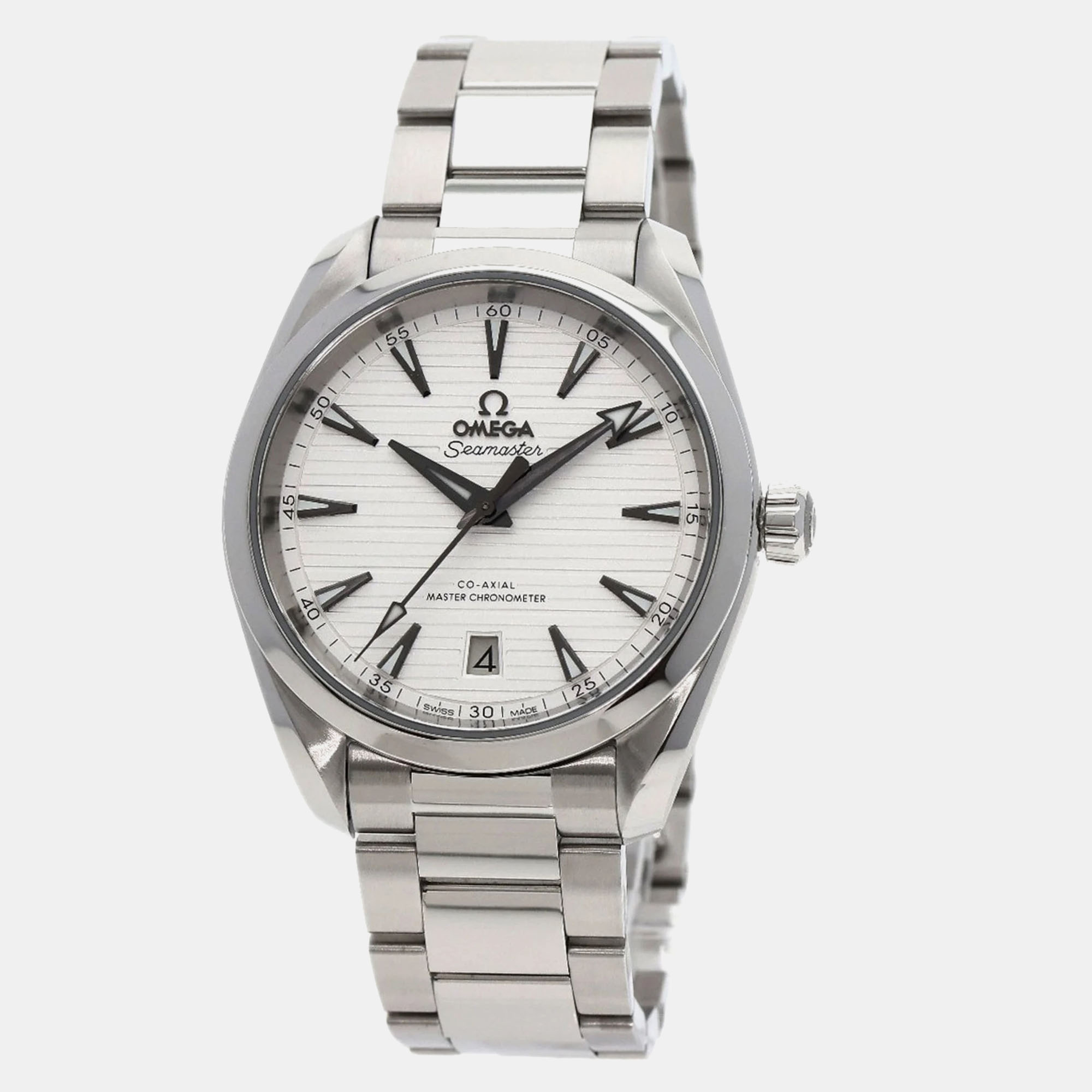 Omega Silver Stainless Steel Seamaster Aqua Terra Automatic Men's Wristwatch 38 mm
Omega Silver Stainless Steel Seamaster Aqua Terra Automatic Men's Wristwatch 38 mm