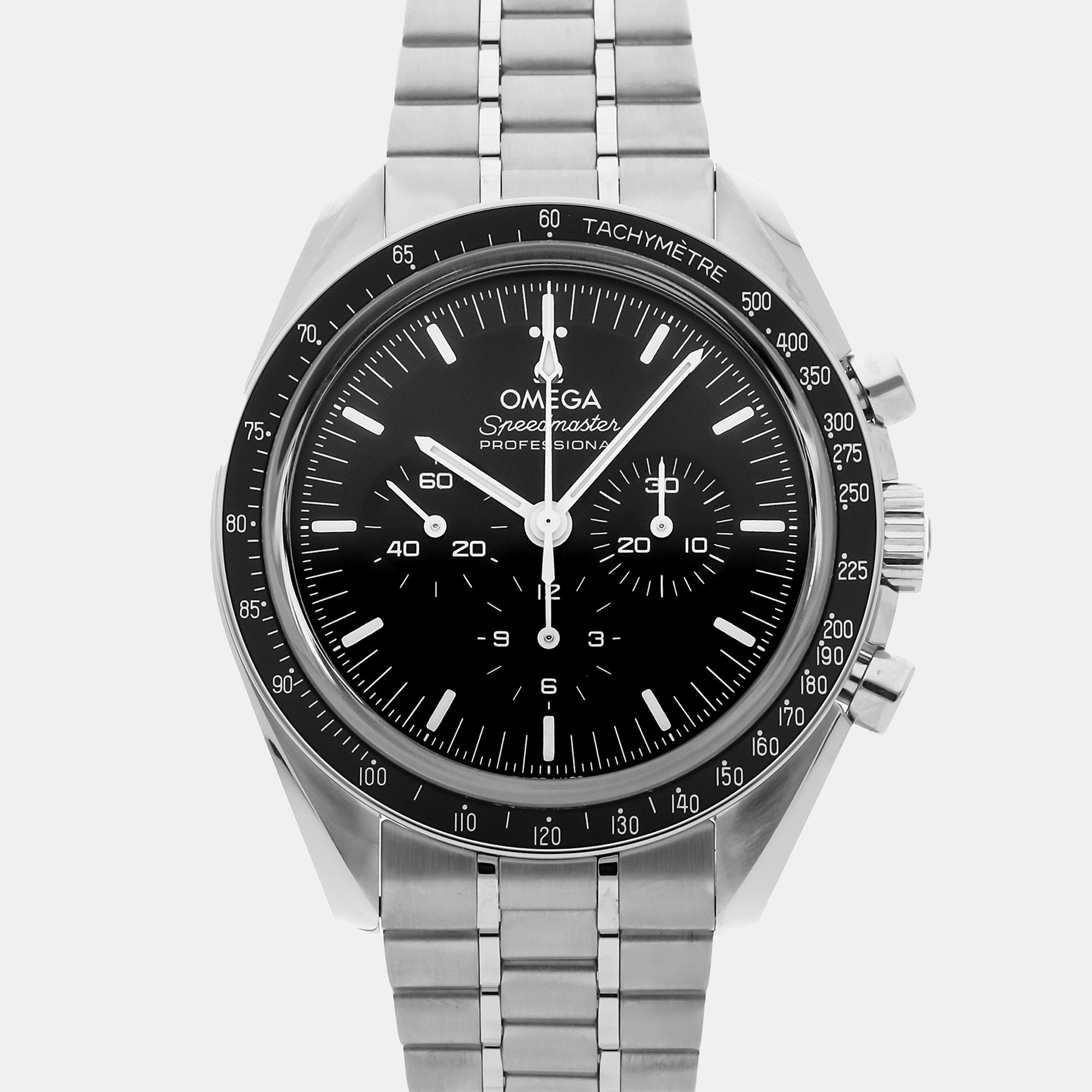 Pre-Owned Omega Speedmaster Moonwatch Professional Chronograph 310.30.42.50.01.002 42 mm, Black
Pre-Owned Omega Speedmaster Moonwatch Professional Chronograph 310.30.42.50.01.002 42 mm, Black