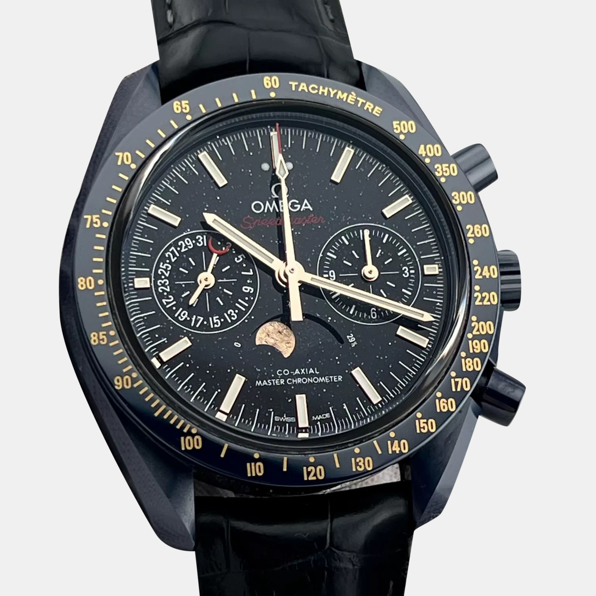 Omega Speedmaster Blue Ceramic AVENTURINE Leather Automatic Men's Watch 44.25 mm
Omega Speedmaster Blue Ceramic AVENTURINE Leather Automatic Men's Watch 44.25 mm