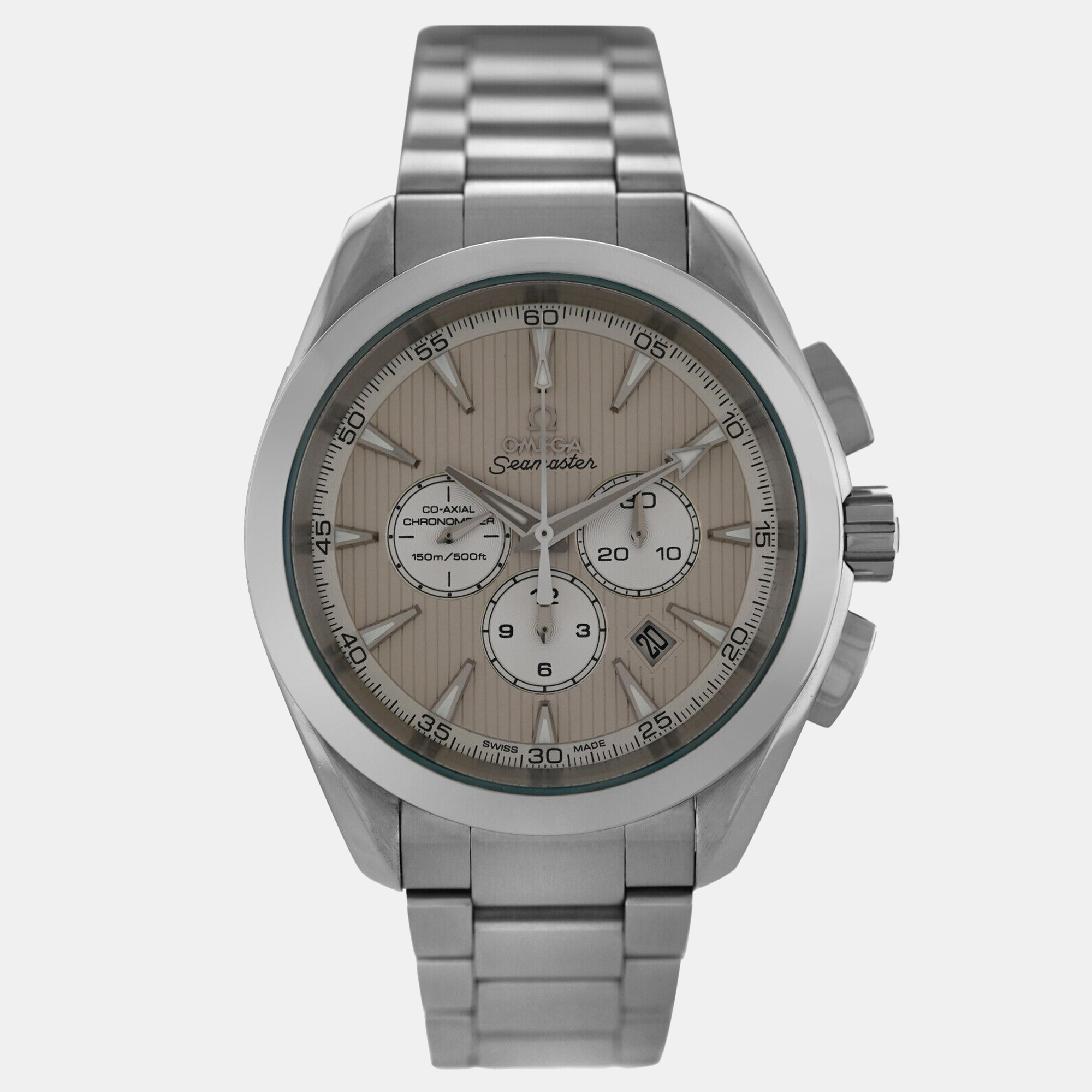 Omega Cream Stainless Steel Seamaster Aqua Terra 231.10.44.50.09.001 Automatic Men's Wristwatch 44 m
Omega Cream Stainless Steel Seamaster Aqua Terra 231.10.44.50.09.001 Automatic Men's Wristwatch 44 m