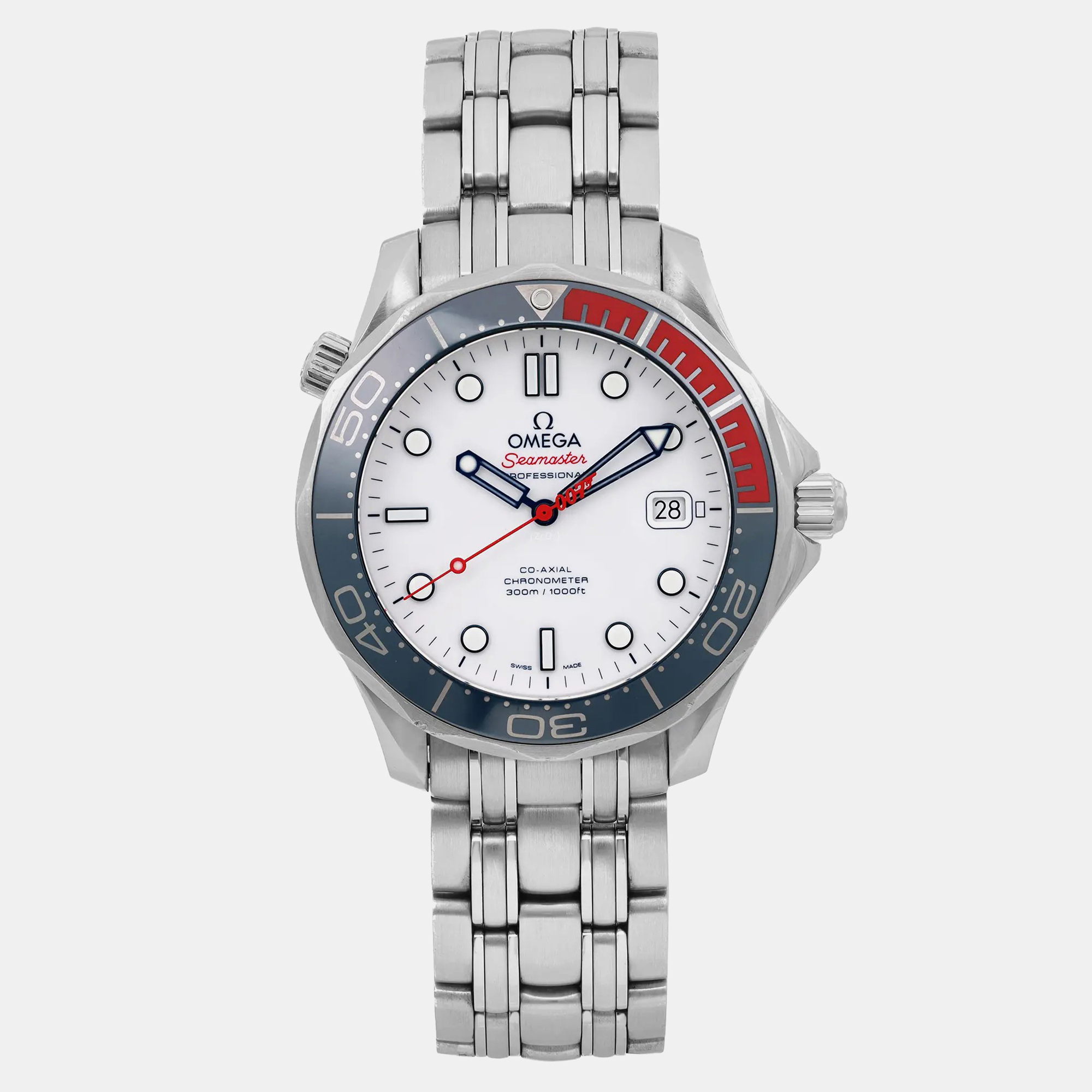 Omega White Stainless Steel Seamaster 212.32.41.20.04.00 Automatic Men's Wristwatch 41 mm
Omega White Stainless Steel Seamaster 212.32.41.20.04.00 Automatic Men's Wristwatch 41 mm