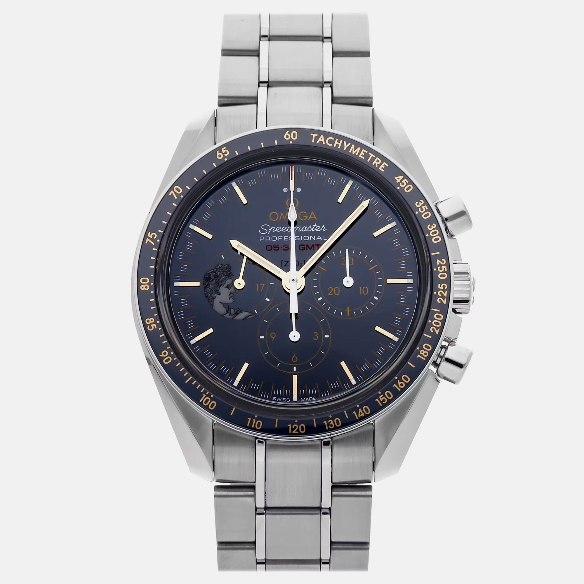 Pre-Owned Omega Speedmaster Moonwatch "Apollo XVII" Limited Edition 311.30.42.30.03.001, Blue
Pre-Owned Omega Speedmaster Moonwatch "Apollo XVII" Limited Edition 311.30.42.30.03.001, Blue