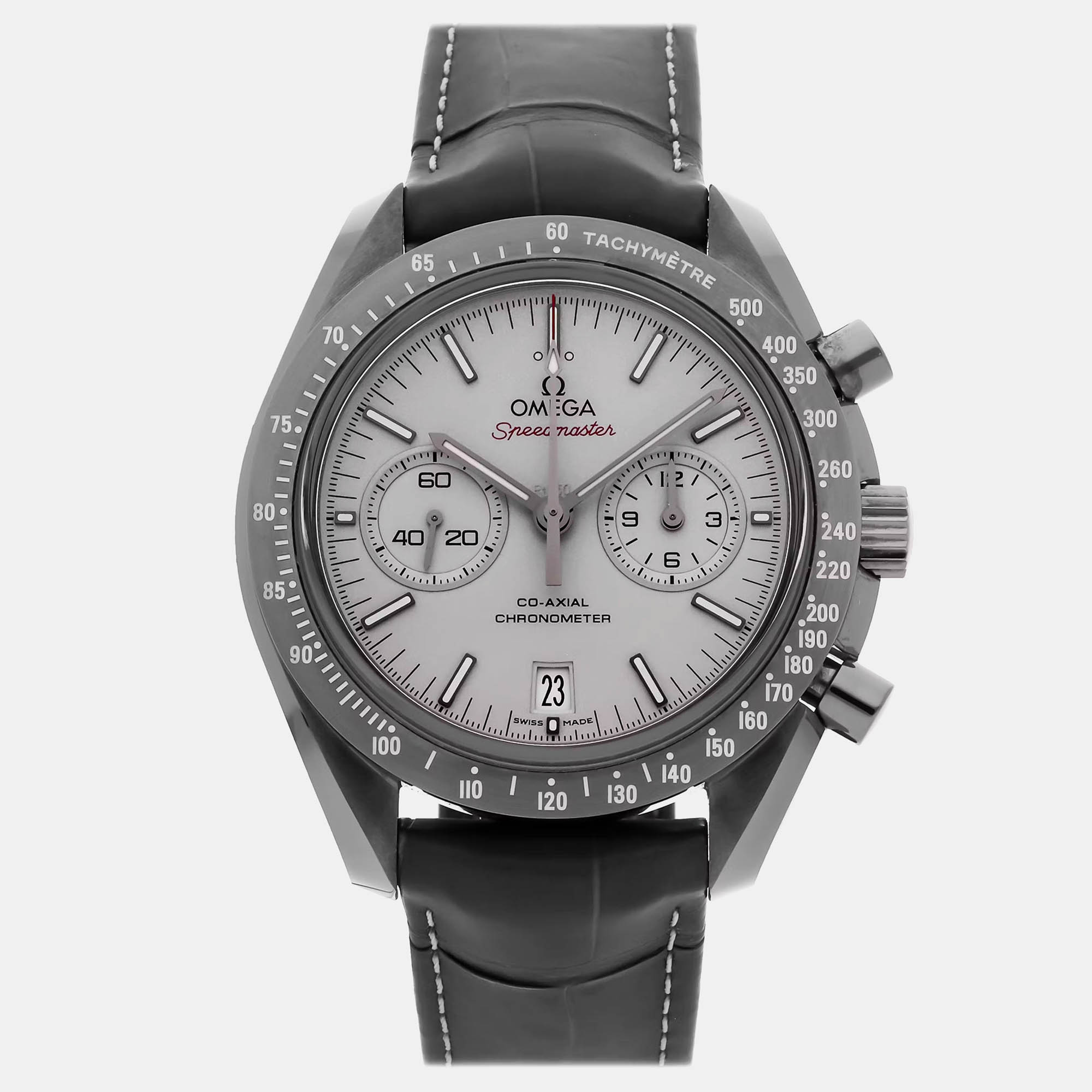 Pre-Owned Omega Speedmaster Moonwatch Chronograph Grey Side of the Moon 311.93.44.51.99.001, Silver
Pre-Owned Omega Speedmaster Moonwatch Chronograph Grey Side of the Moon 311.93.44.51.99.001, Silver