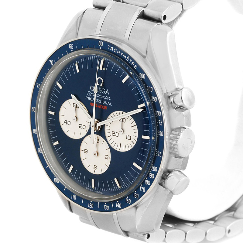 Omega Blue Stainless Steel Speedmaster Gemini IV Moonwatch Men's Wristwatch
Omega Blue Stainless Steel Speedmaster Gemini IV Moonwatch Men's Wristwatch