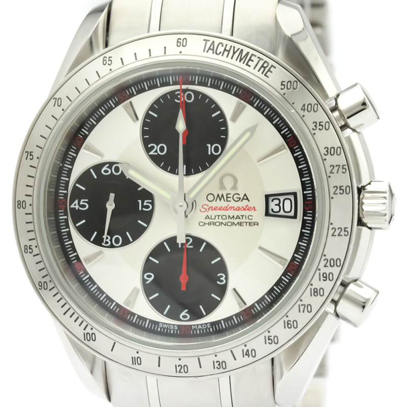 Omega Black/White Stainless Steel Speedmaster Date Steel Automatic, Silver
Omega Black/White Stainless Steel Speedmaster Date Steel Automatic, Silver