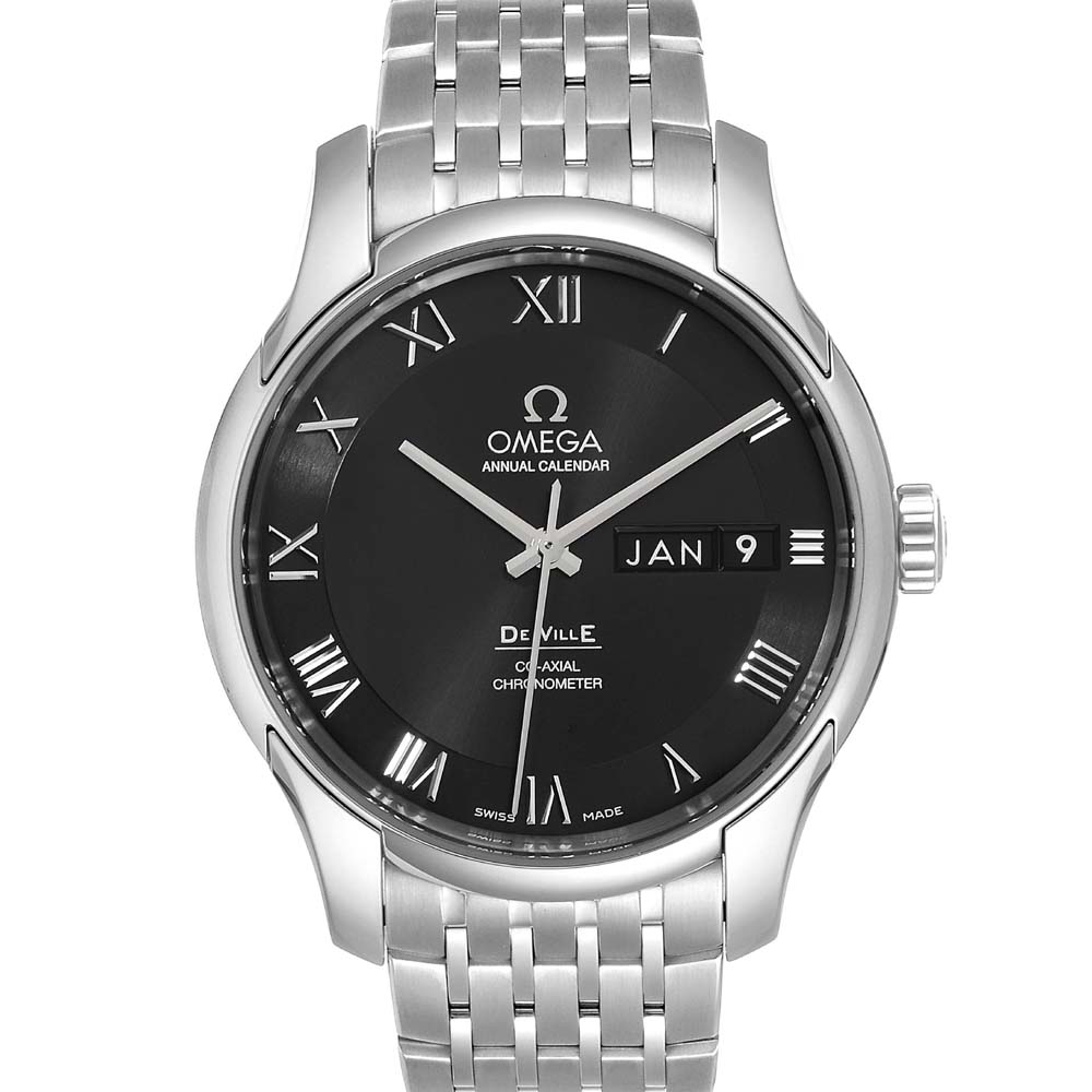 Omega Black Stainless Steel DeVille 431.10.41.22.01.001 Men's Wristwatch 41 MM