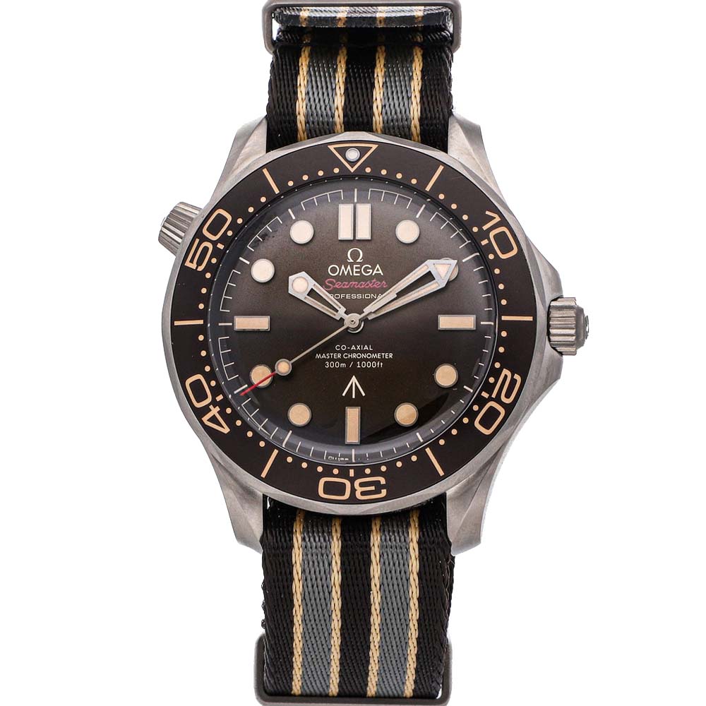 Omega Black Titanium Seamaster Diver 300m 007 Edition 210.92.42.20.01.001 Men's Wristwatch 42 MM