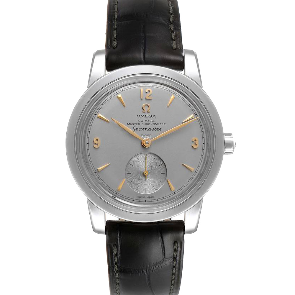 Omega Silver Platinum Seamaster 1948 511.93.38.20.99.001 Men's Wristwatch 38 MM