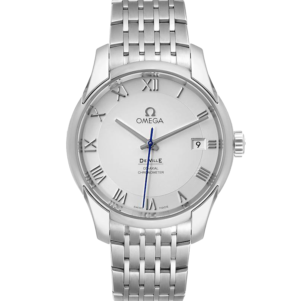 Omega Silver Stainless Steel DeVille Co-Axial 431.10.41.21.02.001 Men's Wristwatch 41 MM