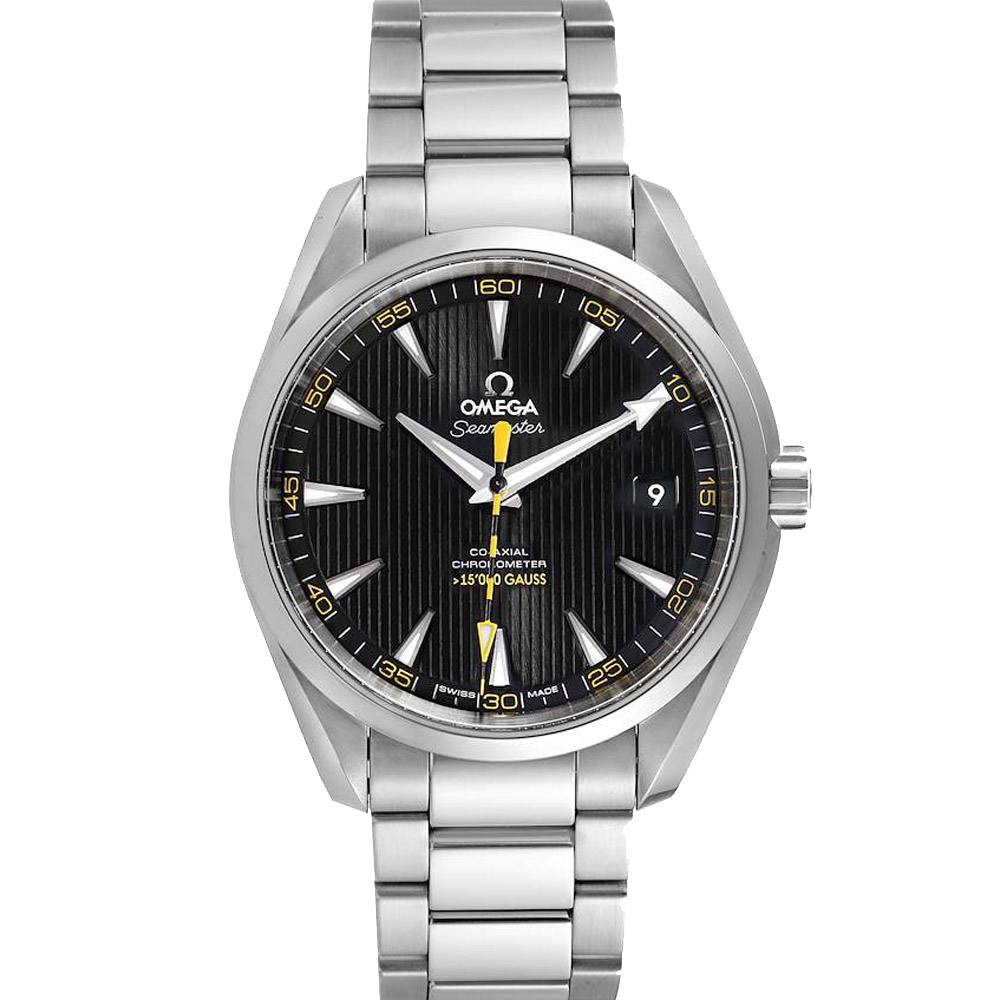 Omega Black Stainless Steel Seamaster Aqua Terra Co-Axial 231.10.42.21.01.002 Men's Wristwatch 41.5 MM