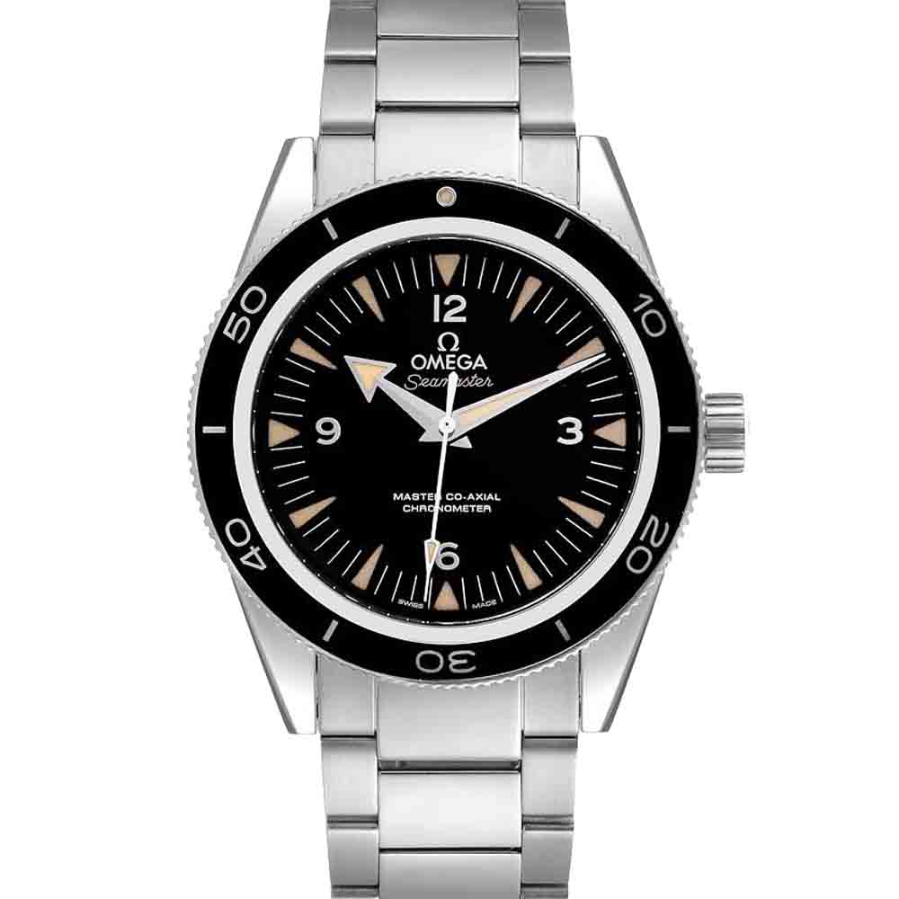 Omega Black Stainless Steel Seamaster 300 Master Co-Axial 233.30.41.21.01.001 Men's Wristwatch 41 MM